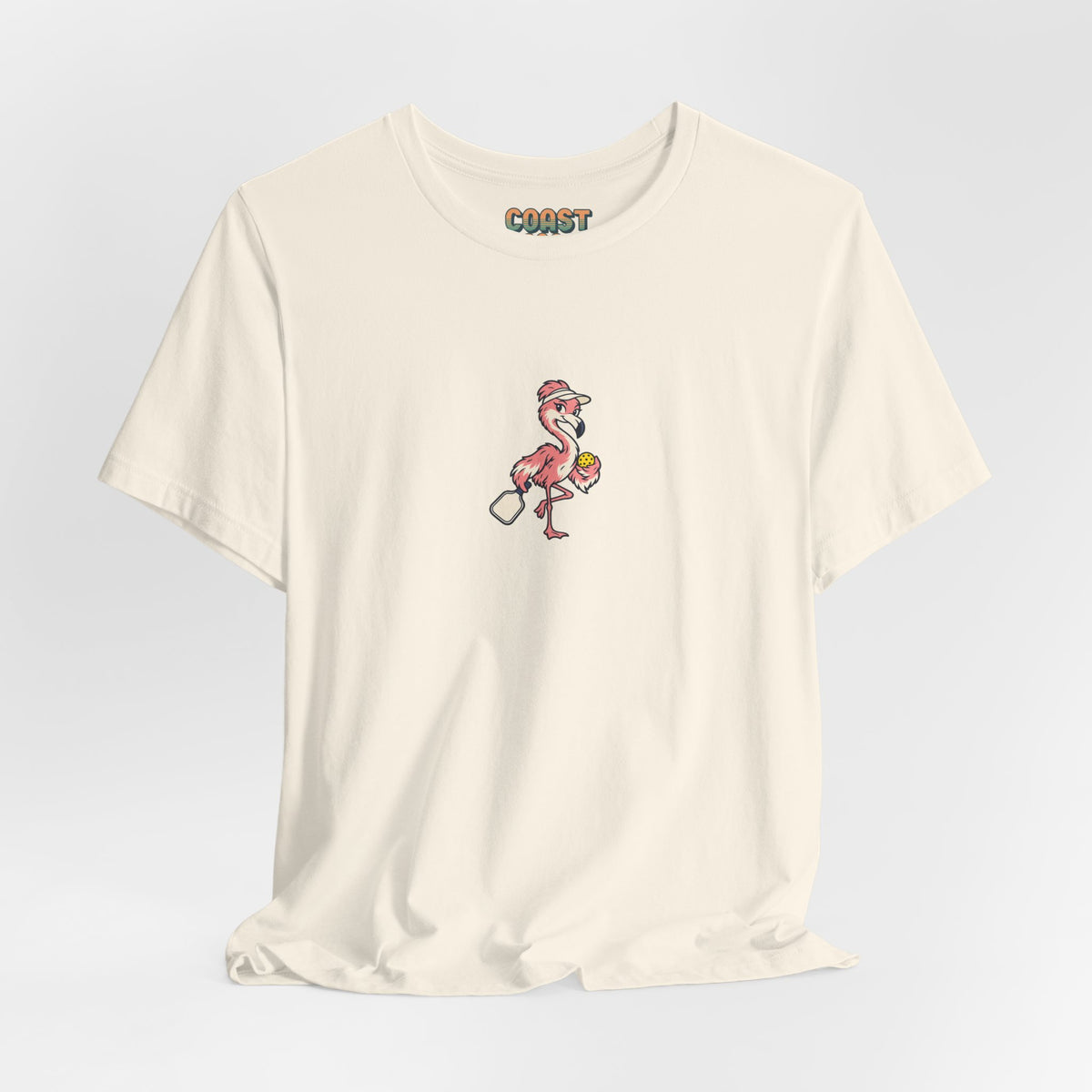 Flamingo pickleball t-shirt, Poised Until the Pop-Up