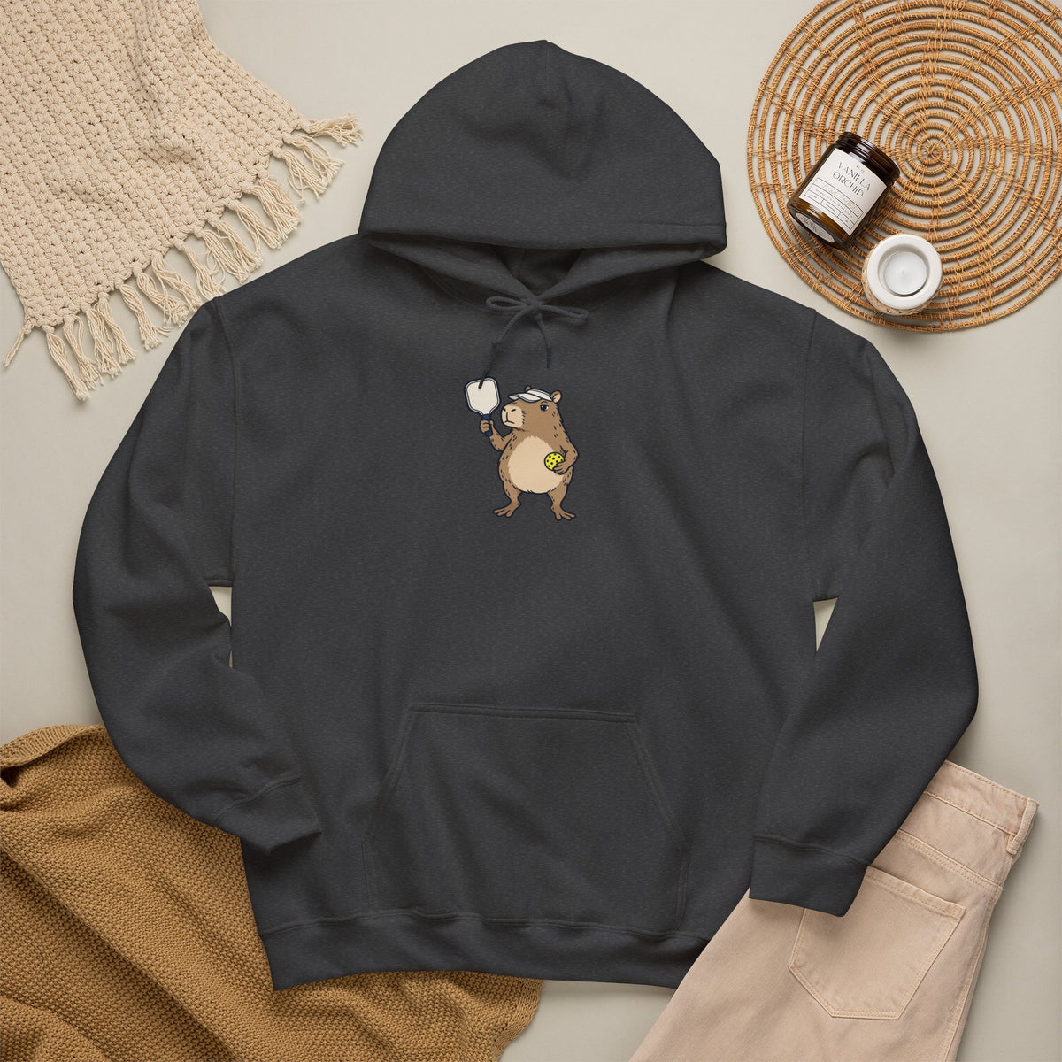 Capybara pickleball hoodie, No Rush, We Play to Eleven