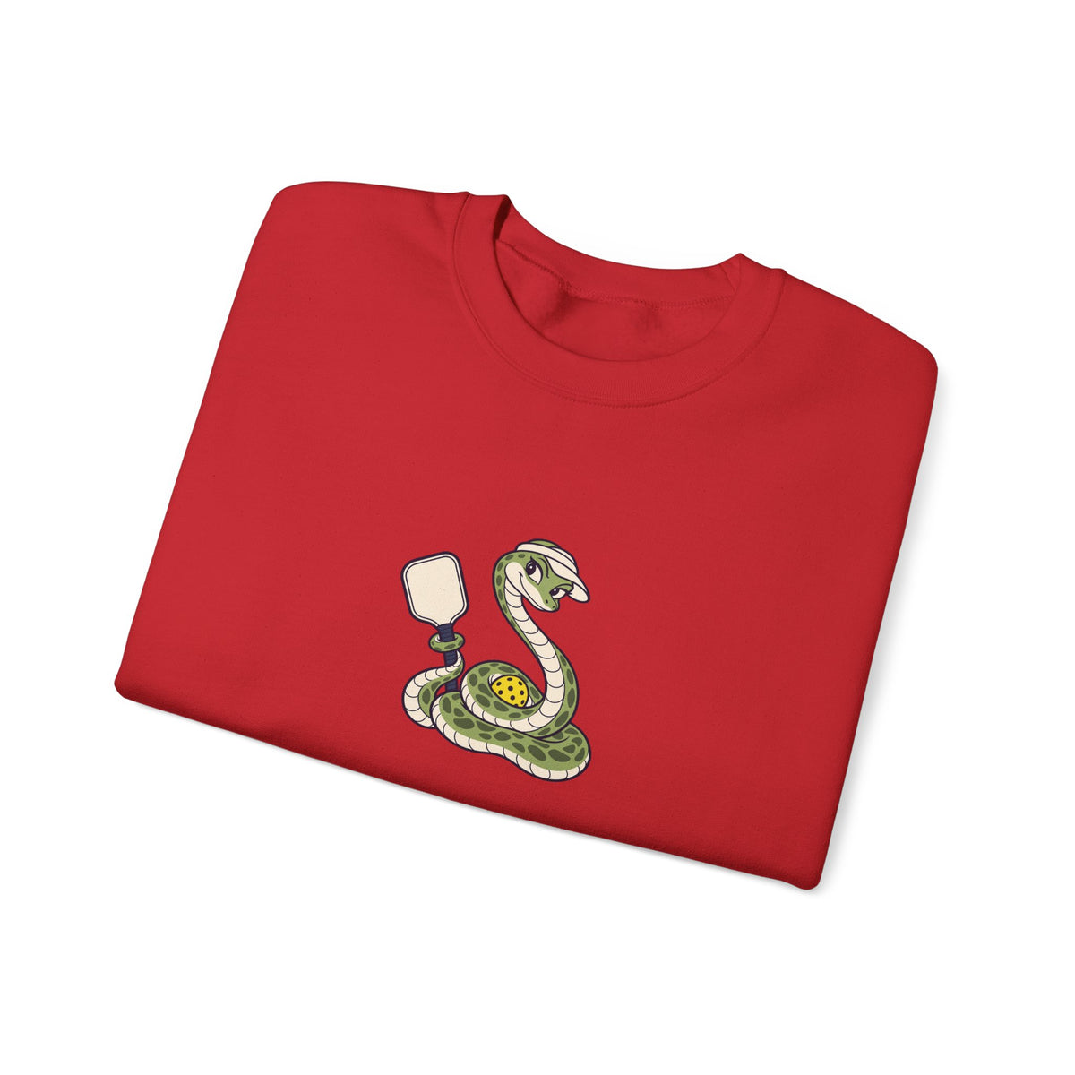 Snake pickleball crewneck sweatshirt, Slithering Into the Kitchen