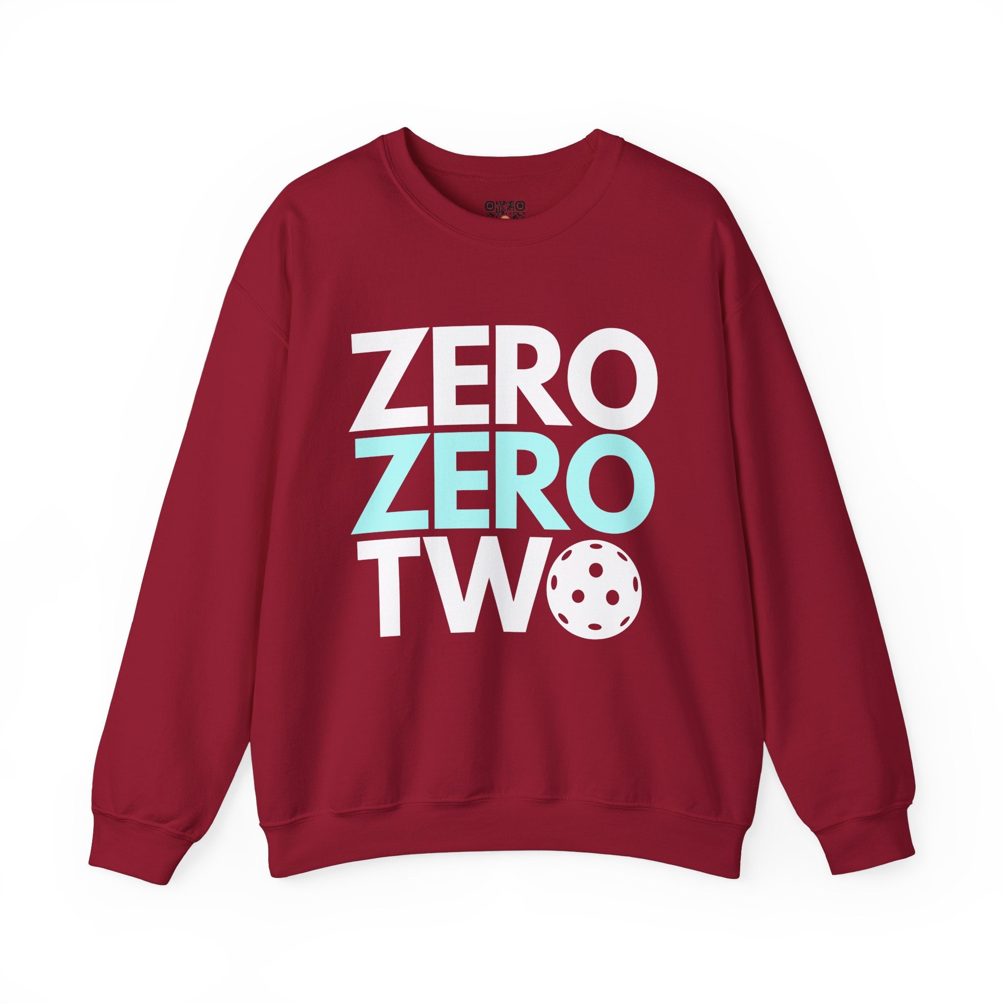 Pickleball Crewneck Sweatshirt - Zero, Zero, Two. - Pickleball Sweatshirt for Women & Men