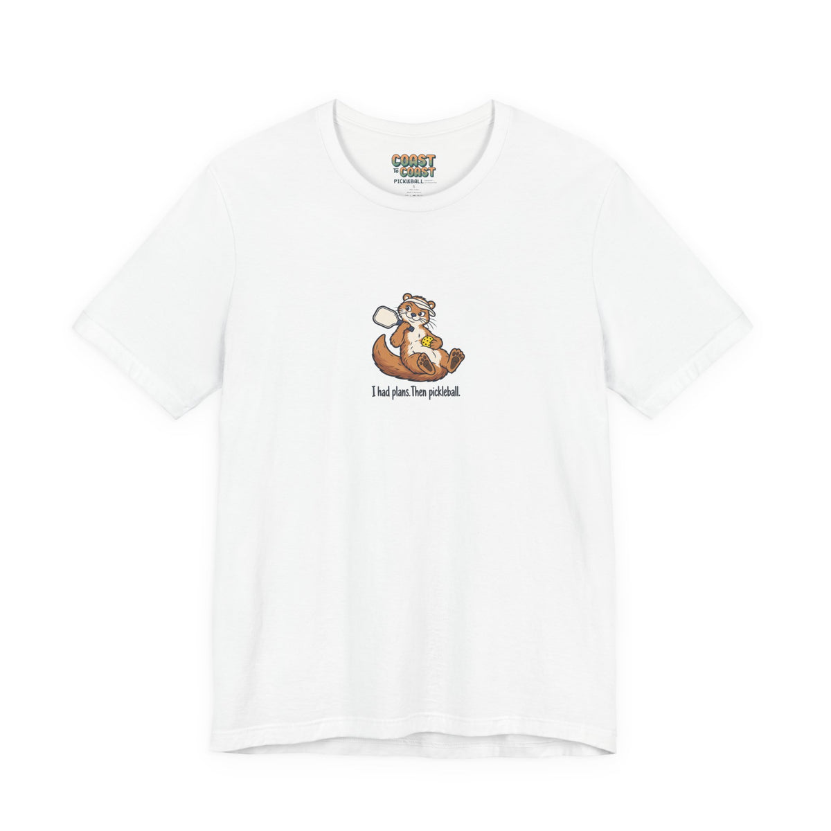 Otter pickleball t-shirt in White