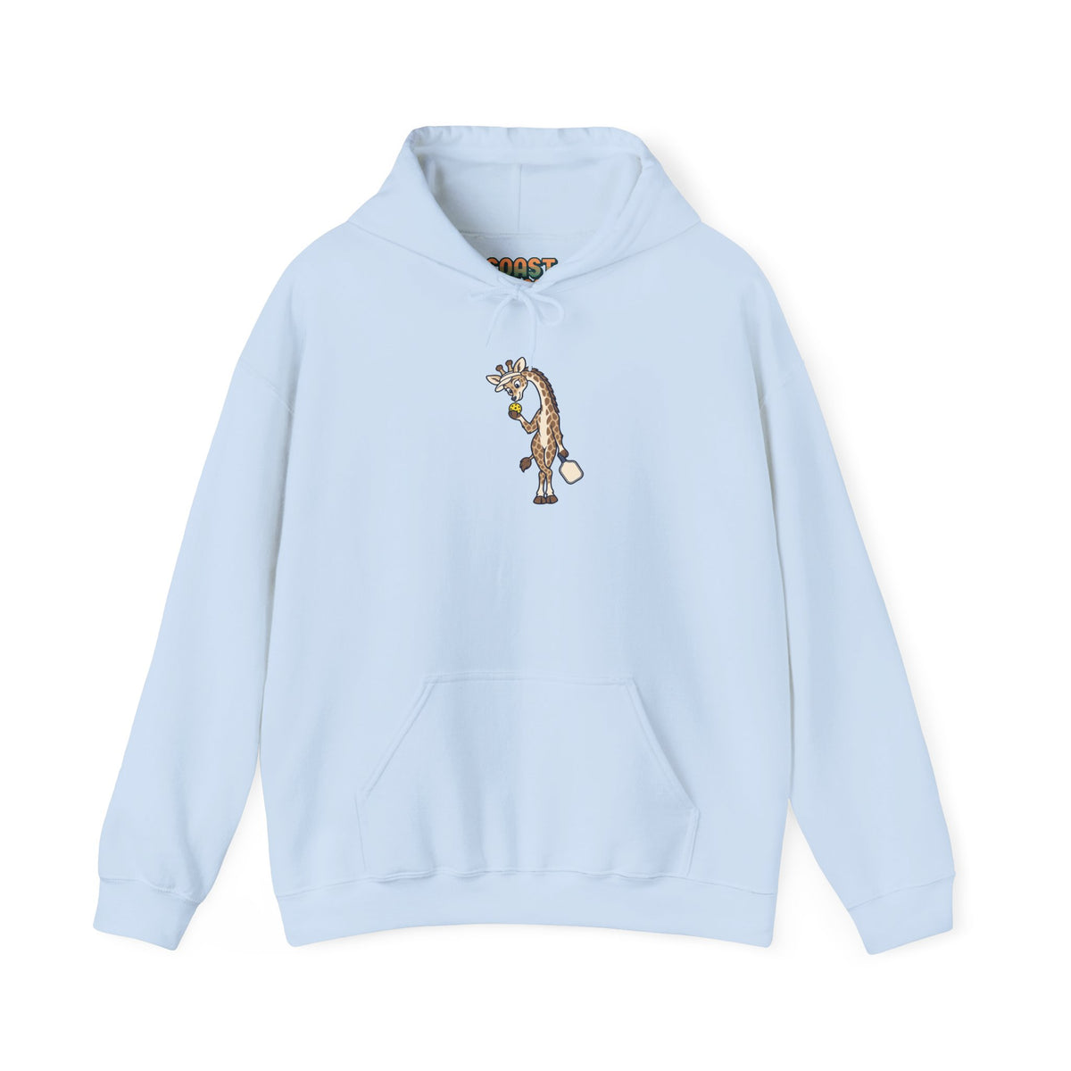 Giraffe pickleball hoodie in Light Blue