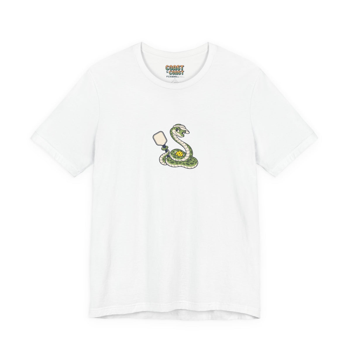 Snake pickleball t-shirt in White