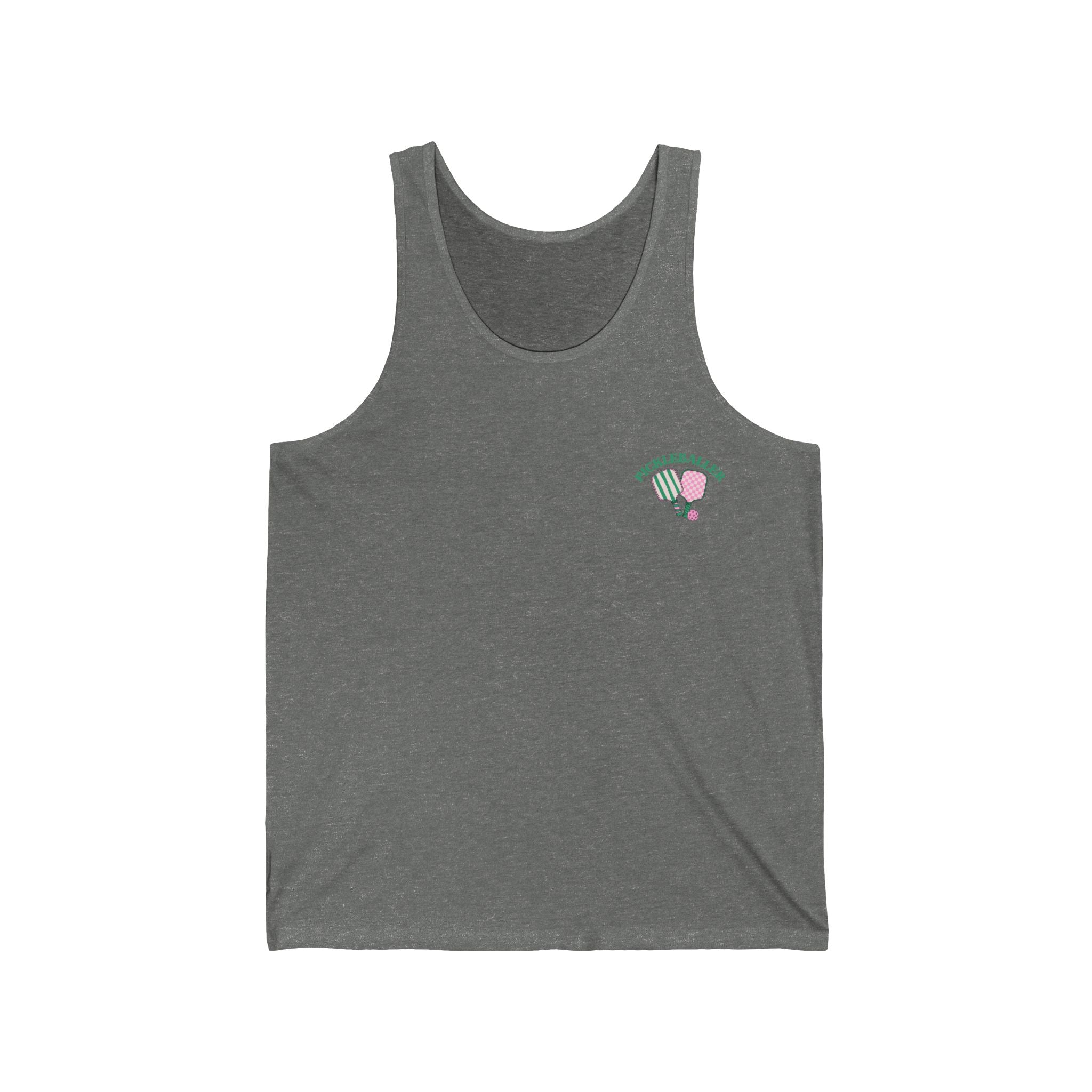 Unisex Pickleball Tank - Pickleballer and Paddles