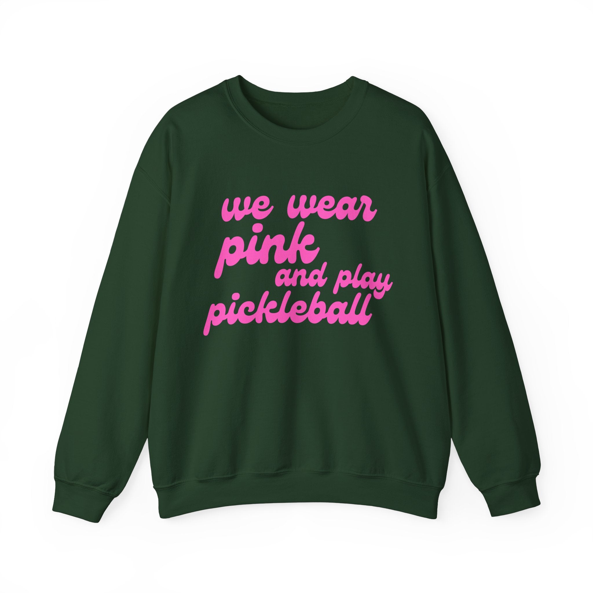 Heavy Blend Crewneck Sweatshirt | we wear pink and wear pickleball | Pink Wednesdays Collection