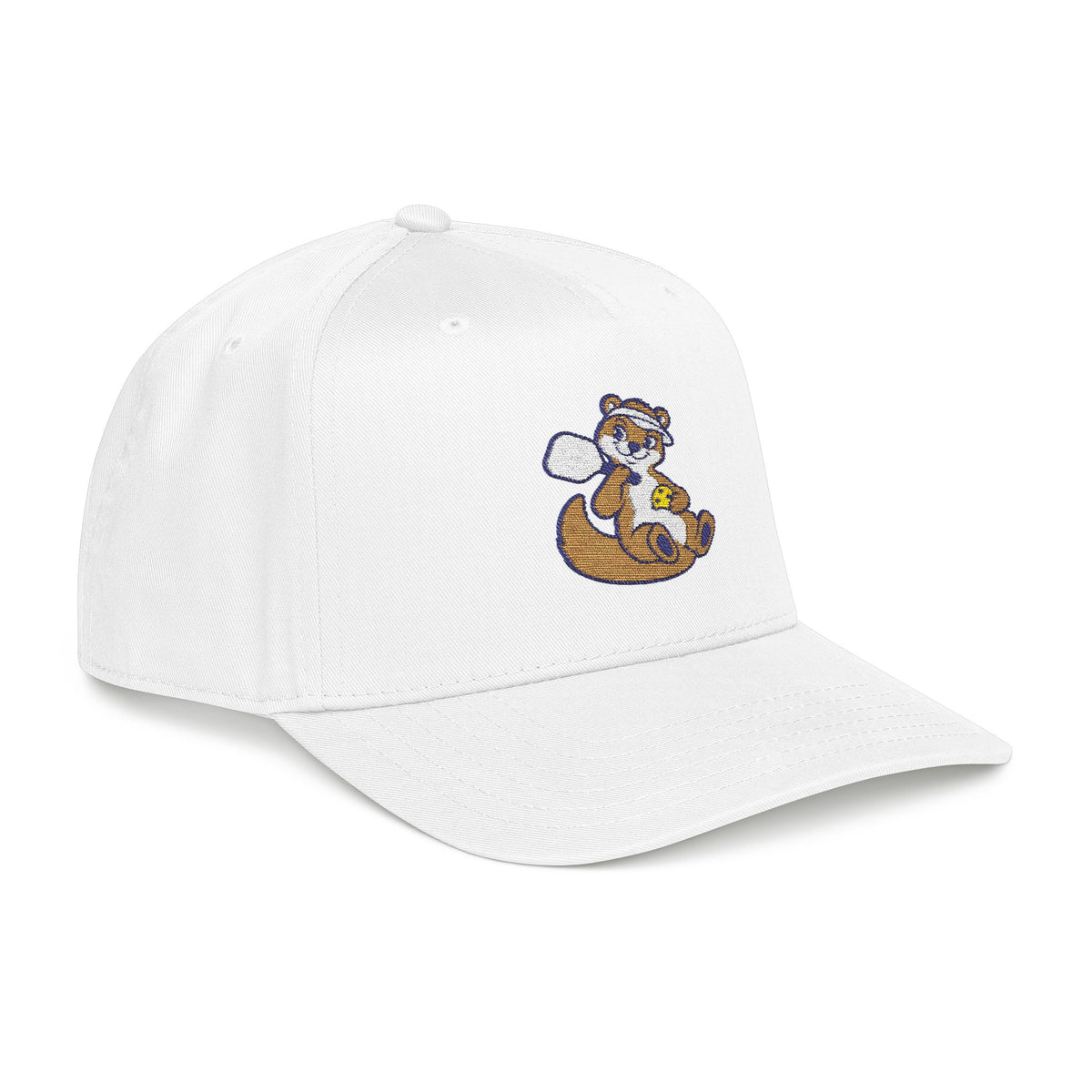 Embroidered pickleball otter baseball cap, Going With the Flow
