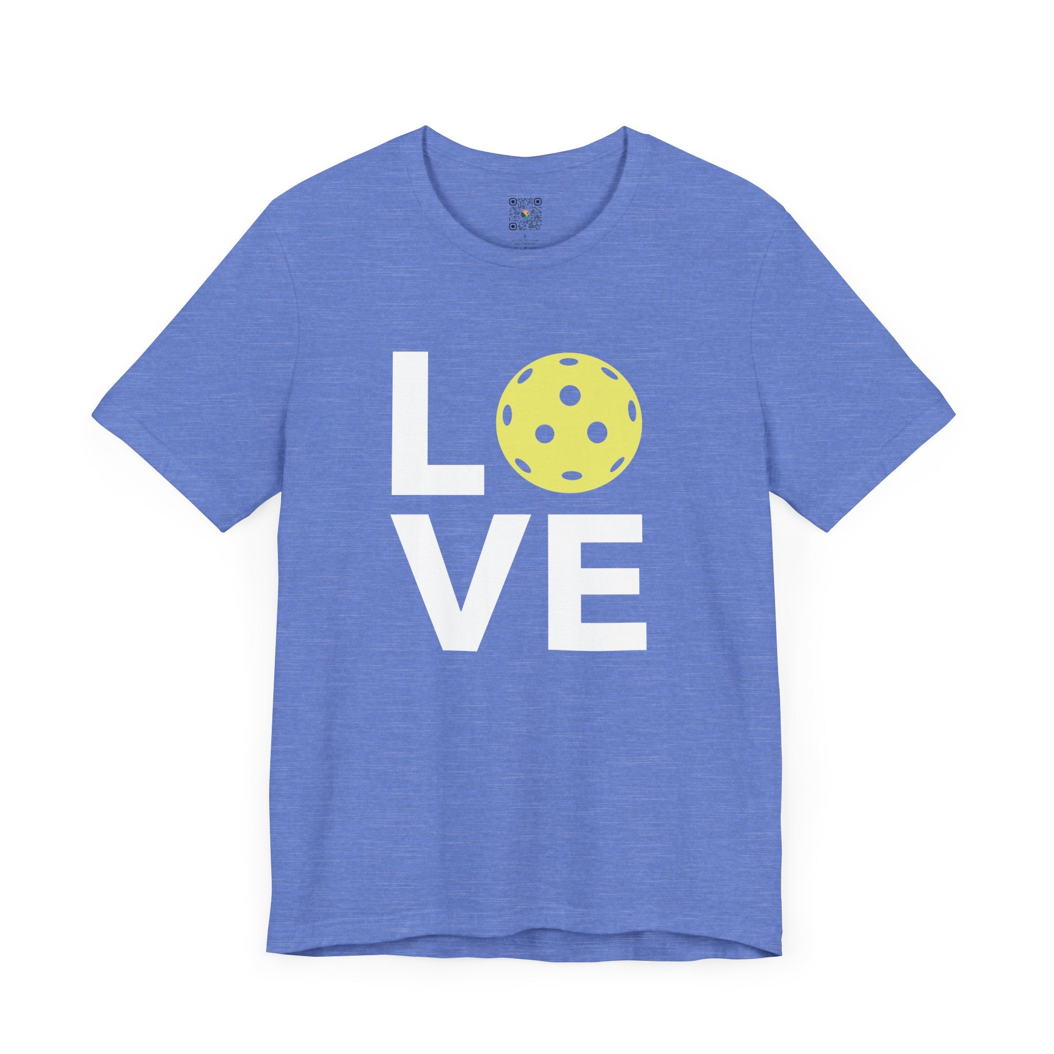 Pickleball T-Shirt - LOVE Pickleball with Yellow Ball