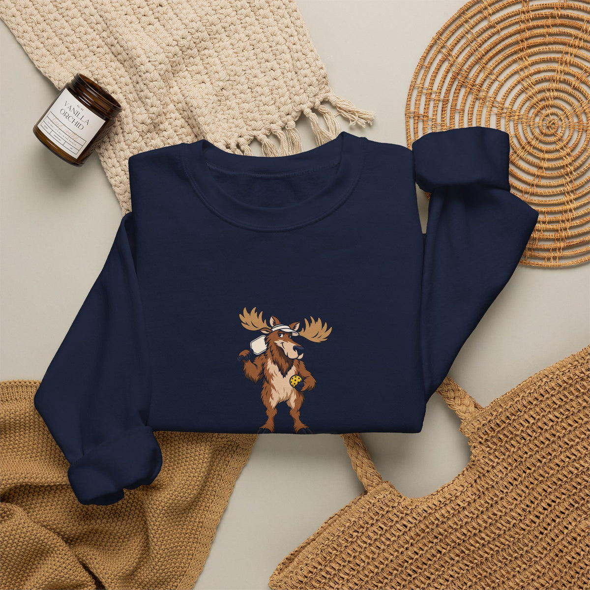 Moose pickleball crewneck sweatshirt, Moose Be Game Day