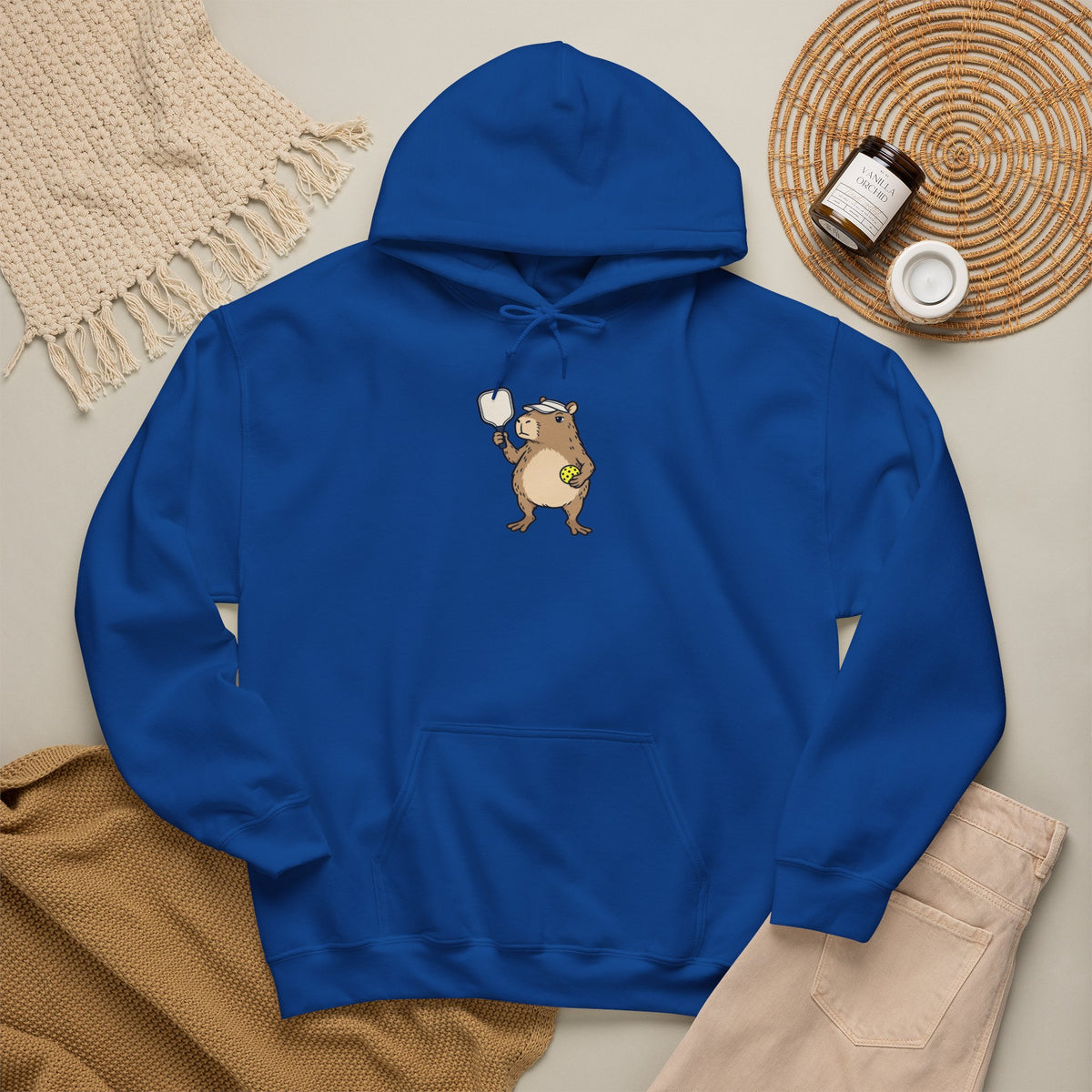 Capybara pickleball hoodie, No Rush, We Play to Eleven
