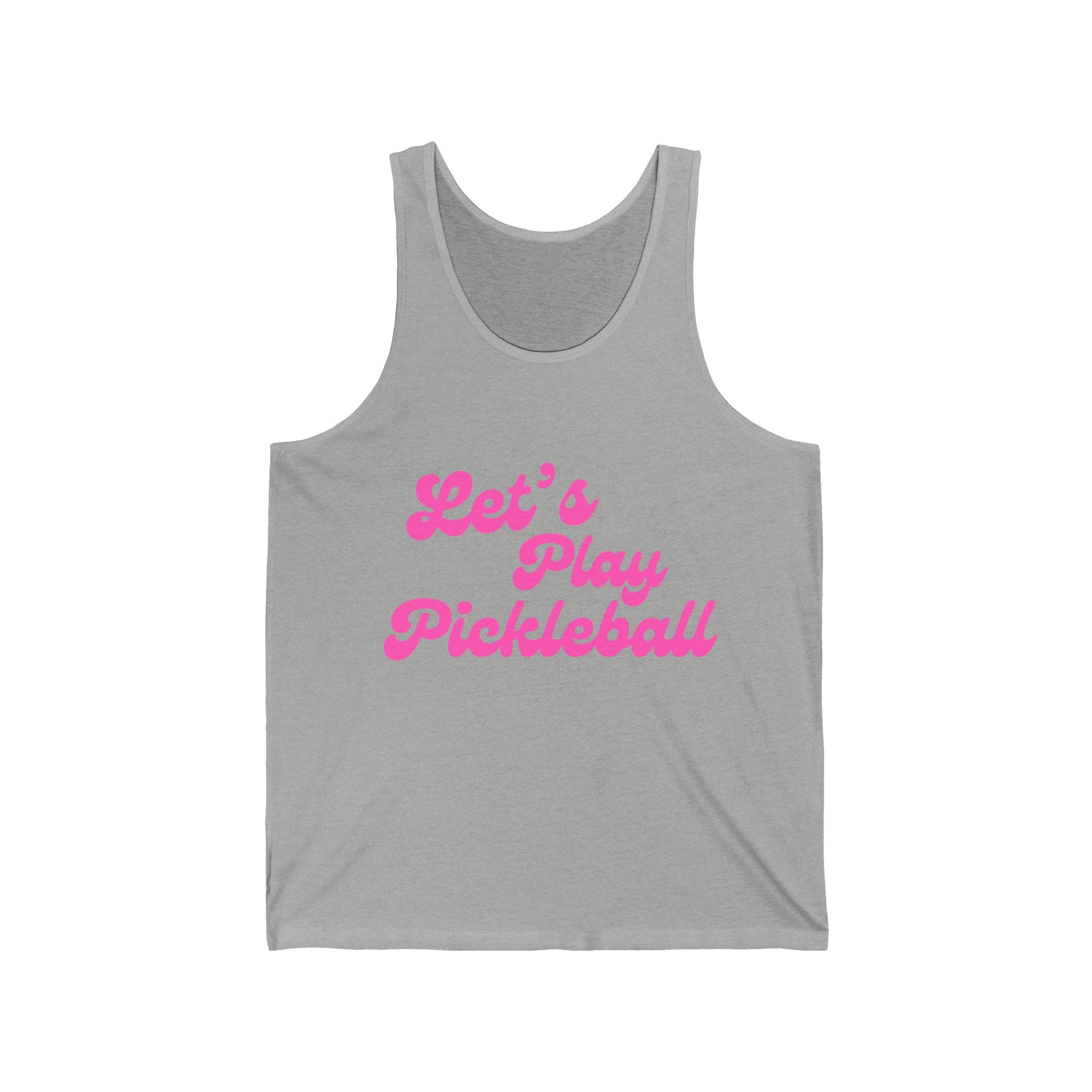 Pickleball Tank | Let's Play Pickleball | Pink Wednesdays Collection