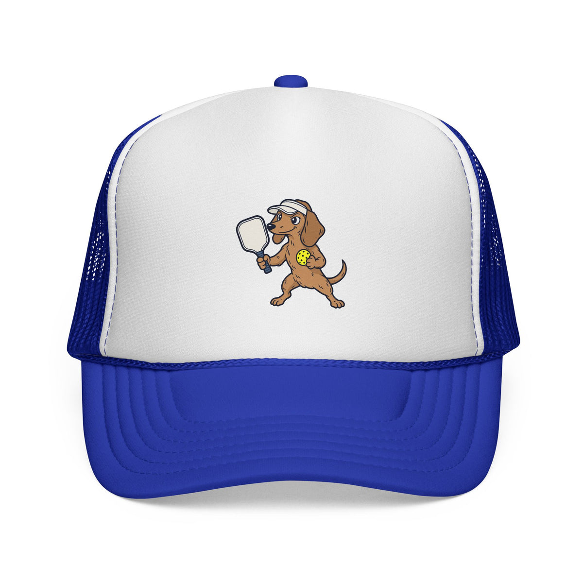 Dachshund Pickleball Trucker Hat — Small Dog, Big Game