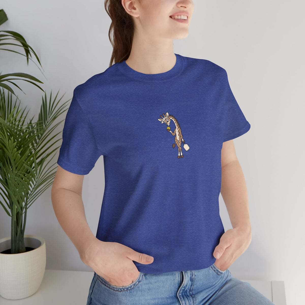 Giraffe pickleball t-shirt, Head and Shoulders Above the Kitchen