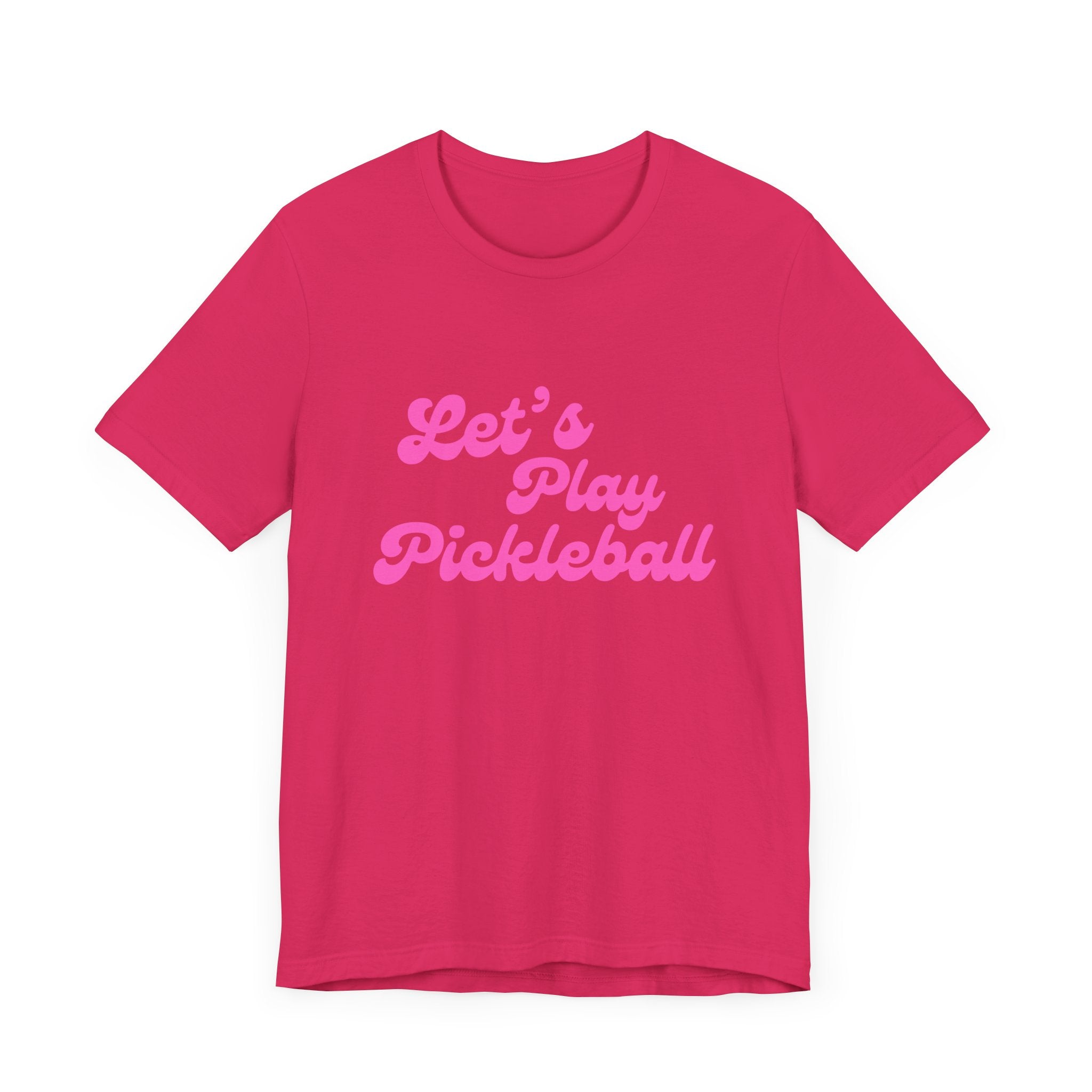 Pickleball T-Shirt | Let's Play Pickleball | Pink Wednesdays Collection