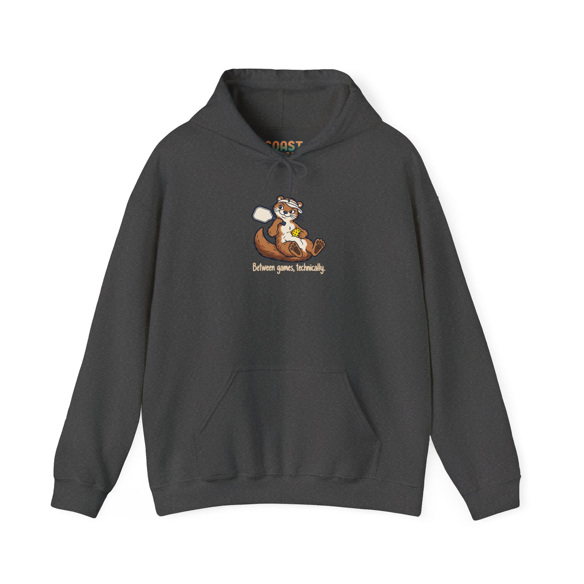 Otter pickleball hoodie in Dark Heather