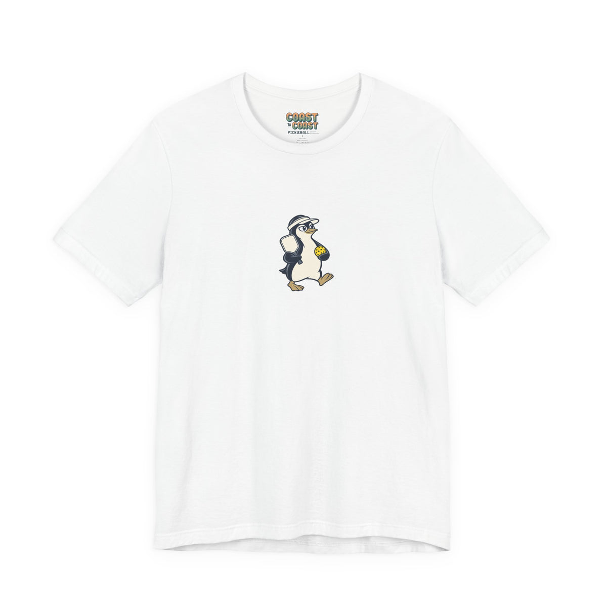 Penguin pickleball t-shirt in White