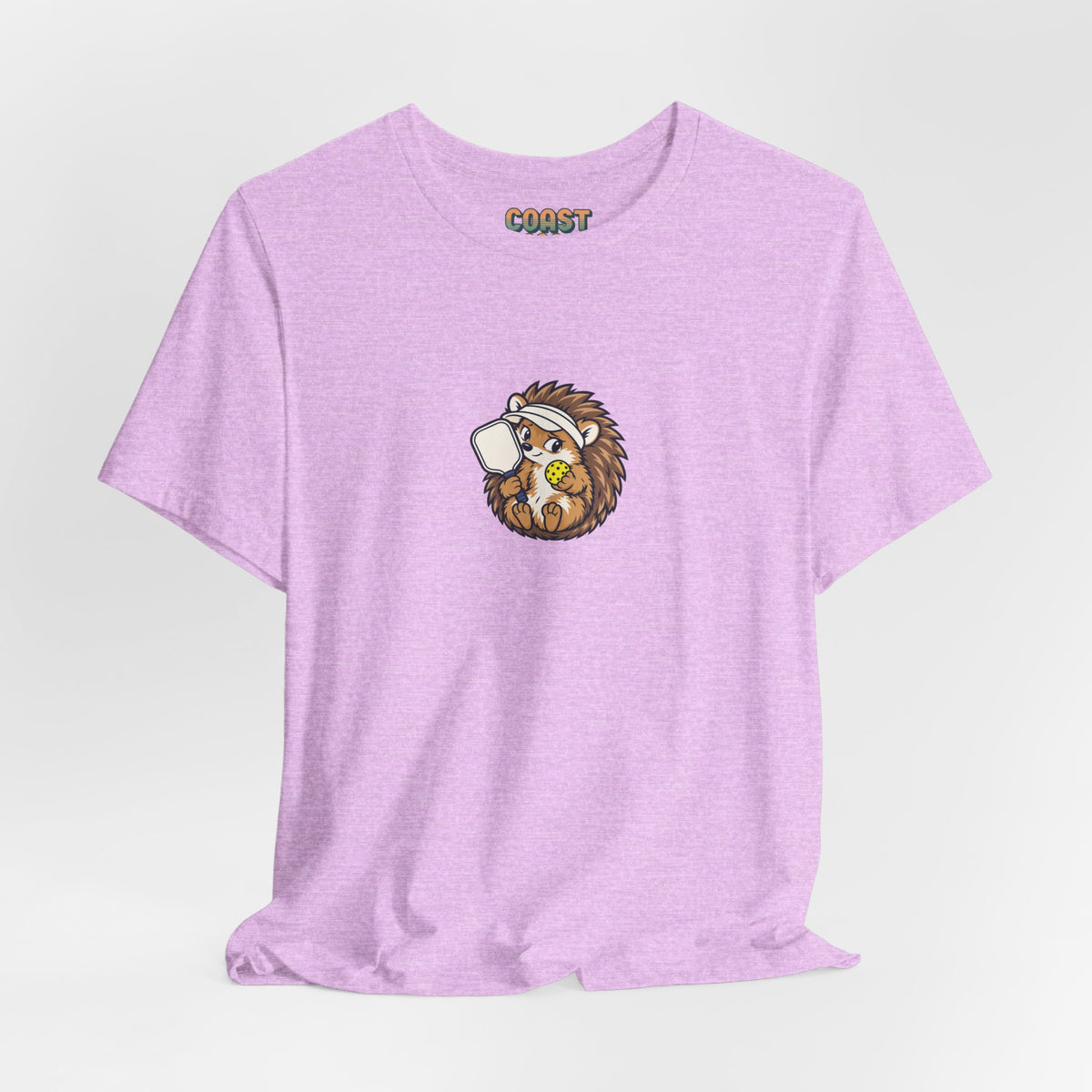 Hedgehog pickleball t-shirt, Small Player, Full Commitment
