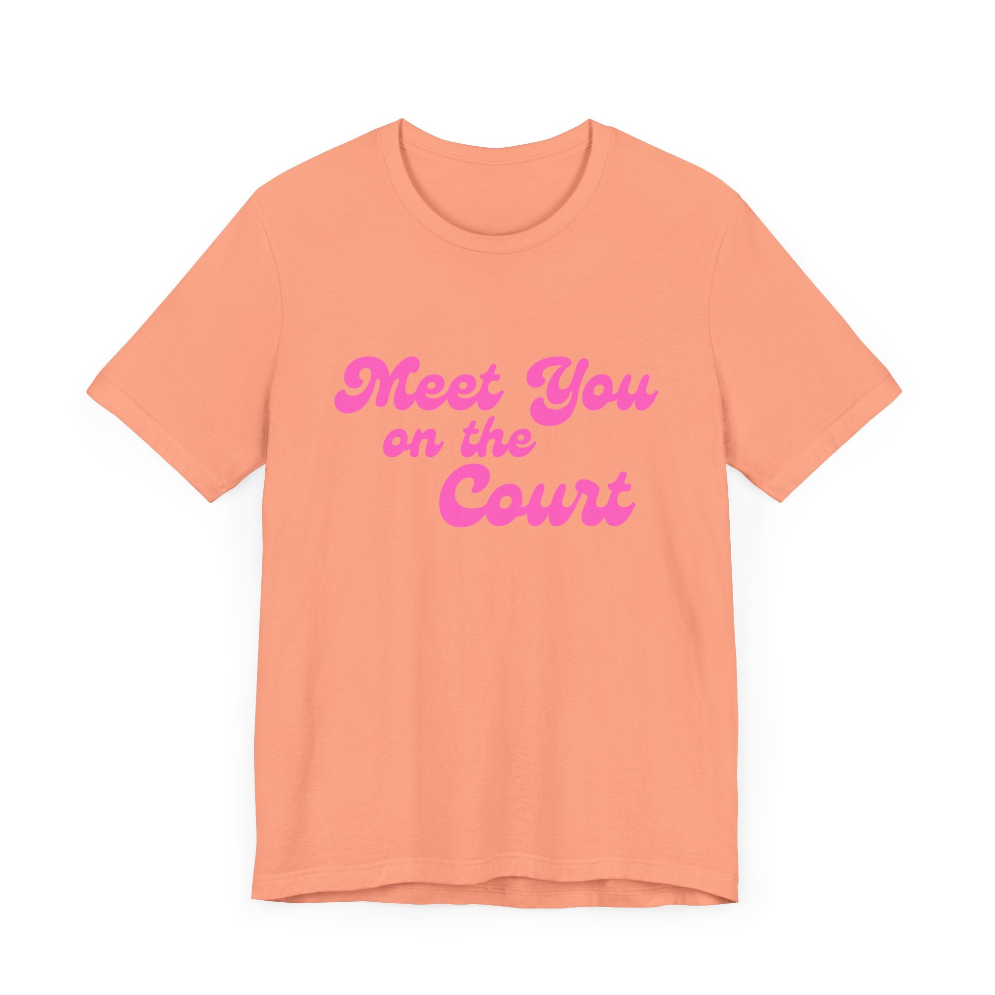 Pickleball T-Shirt | Meet you on the Court | Pink Wednesdays Collection