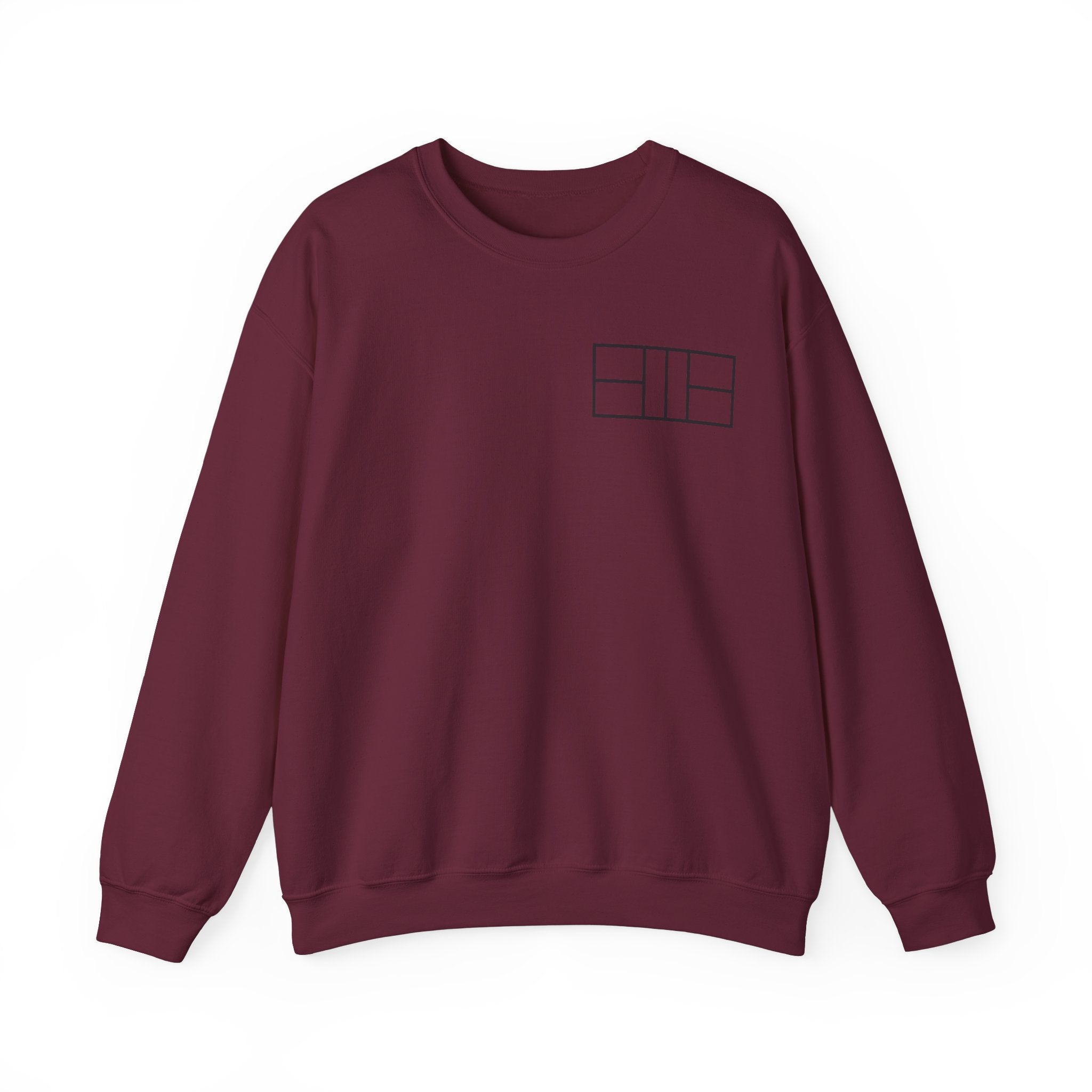 Unisex Heavy Blend Crewneck Sweatshirt - Pickleball Court