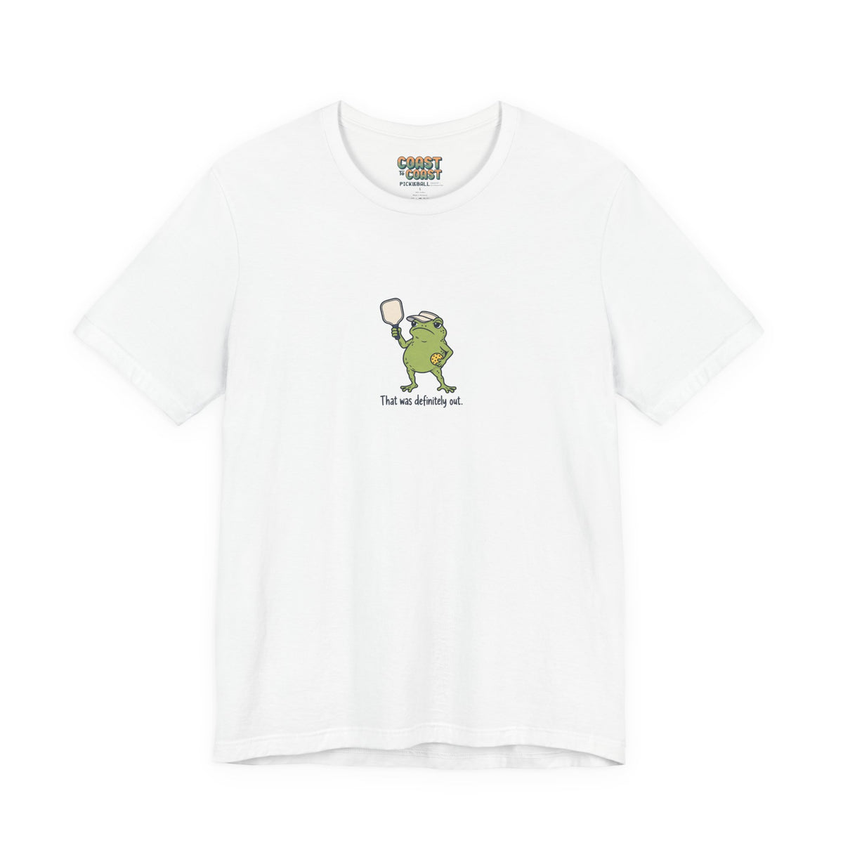 Frog pickleball t-shirt in White