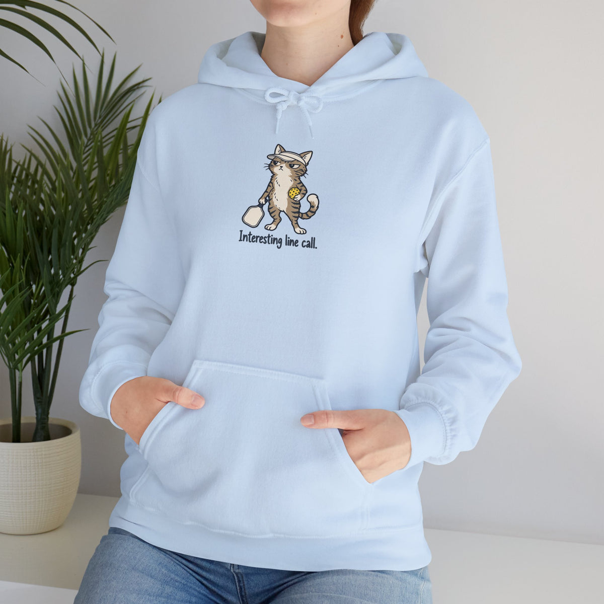 Cat pickleball hoodie, Interesting Line Call