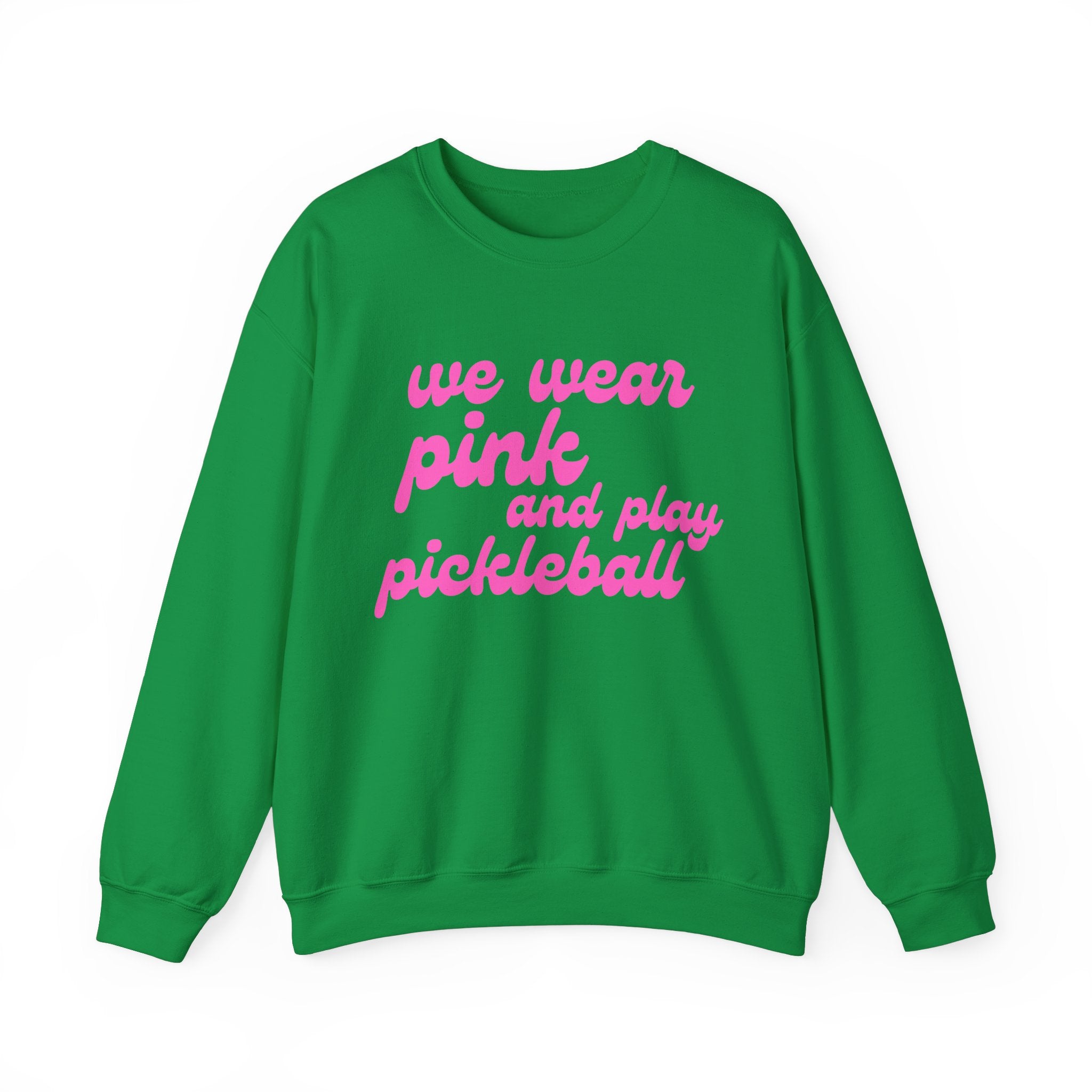 Heavy Blend Crewneck Sweatshirt | we wear pink and wear pickleball | Pink Wednesdays Collection