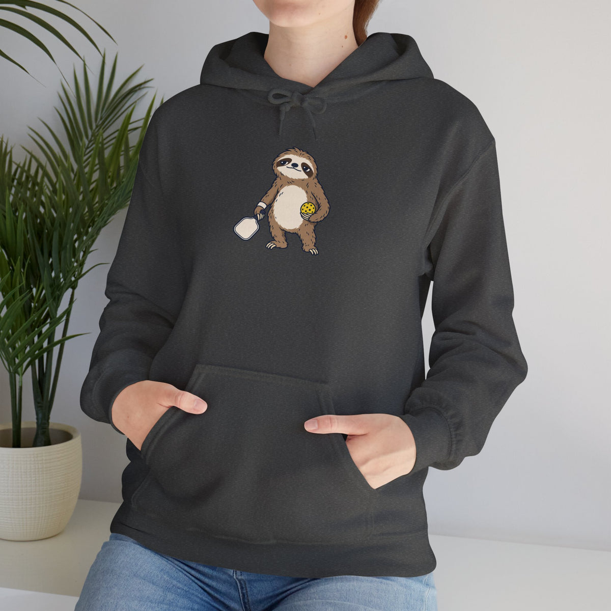 Sloth pickleball hoodie, Saving Energy for Game Point