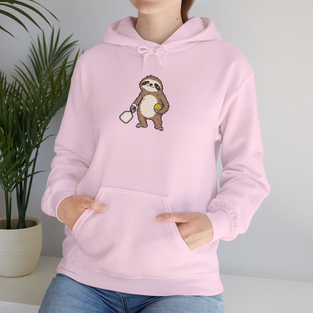 Sloth pickleball hoodie, Saving Energy for Game Point