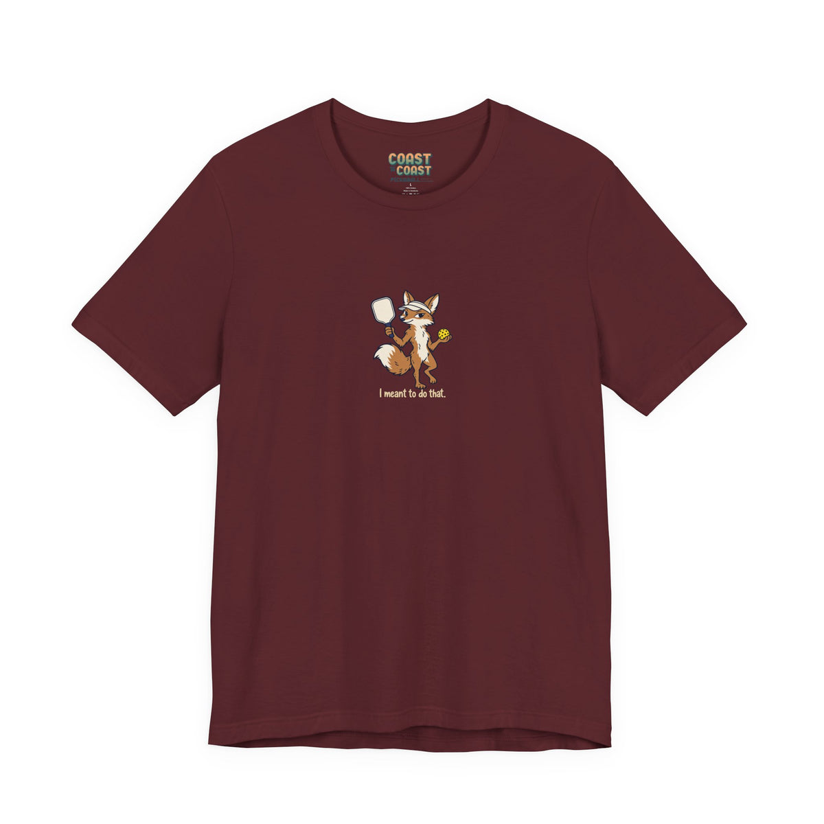 Fox pickleball t-shirt in Maroon