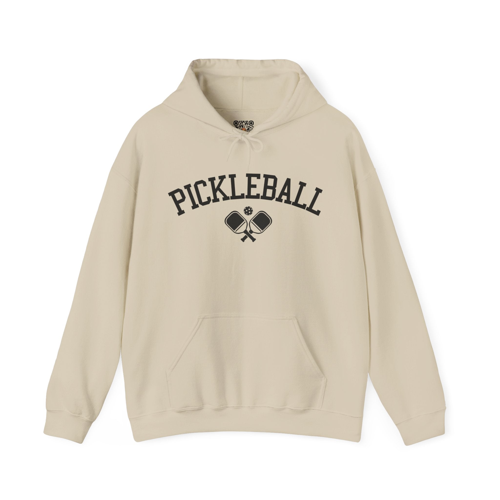 Pickleball Hoodie - Arched Pickleball with Paddles - Pickleball Hoodie for Women & Men