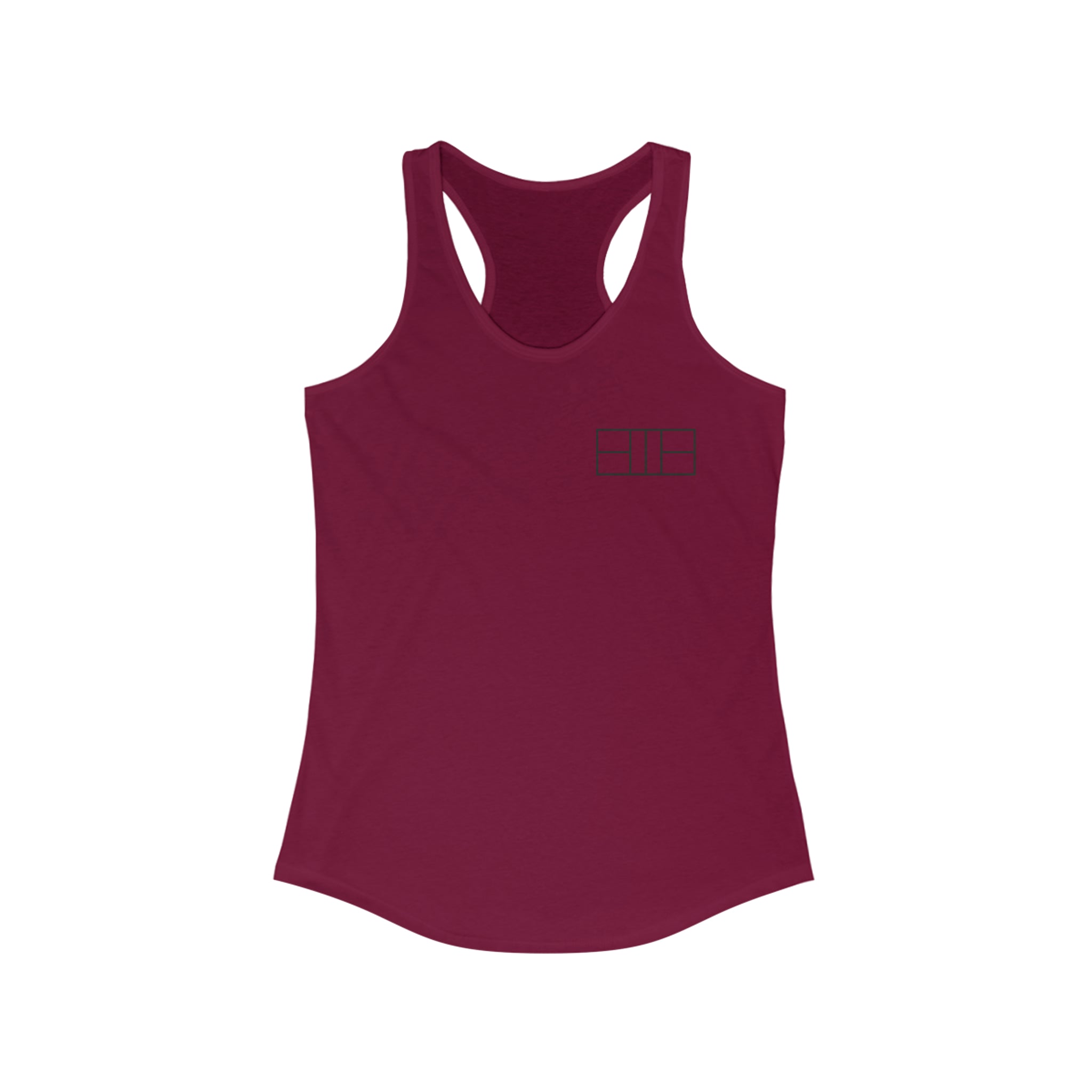 Women's Racerback Slim Fit Pickleball Tank - Pickleball Court