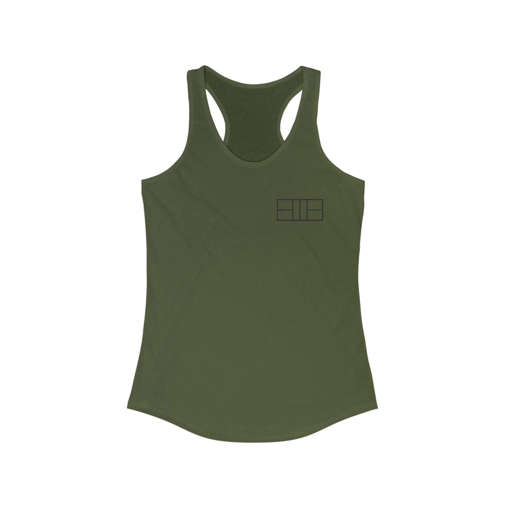 Women's Racerback Slim Fit Pickleball Tank - Pickleball Court