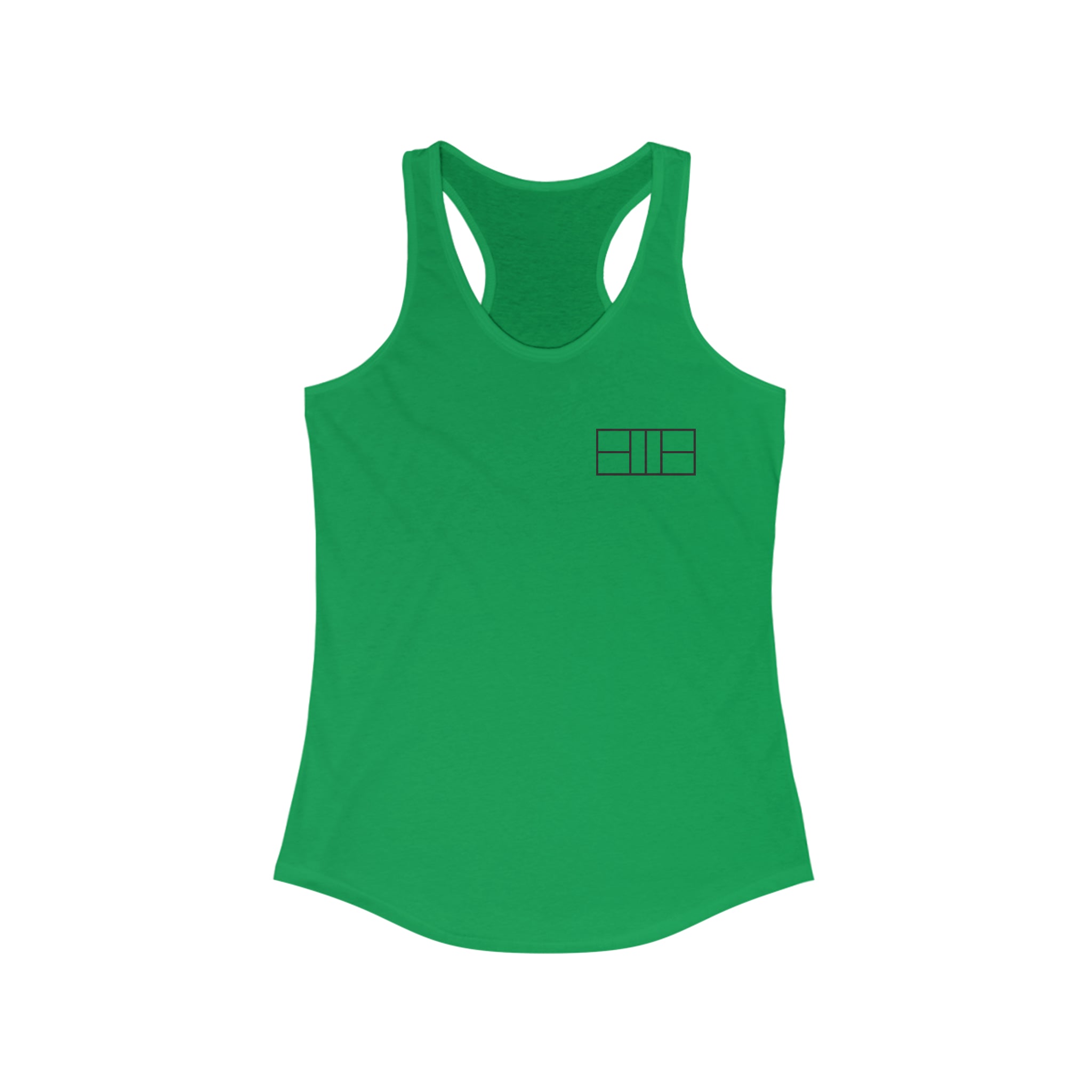 Women's Racerback Slim Fit Pickleball Tank - Pickleball Court