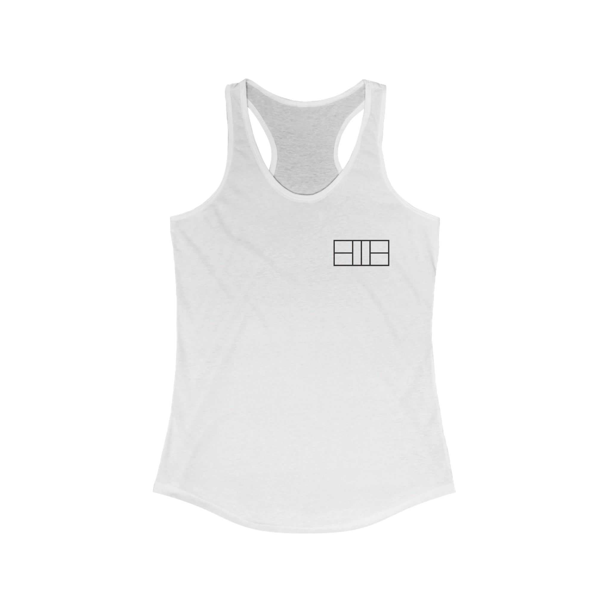 Women's Racerback Slim Fit Pickleball Tank - Pickleball Court