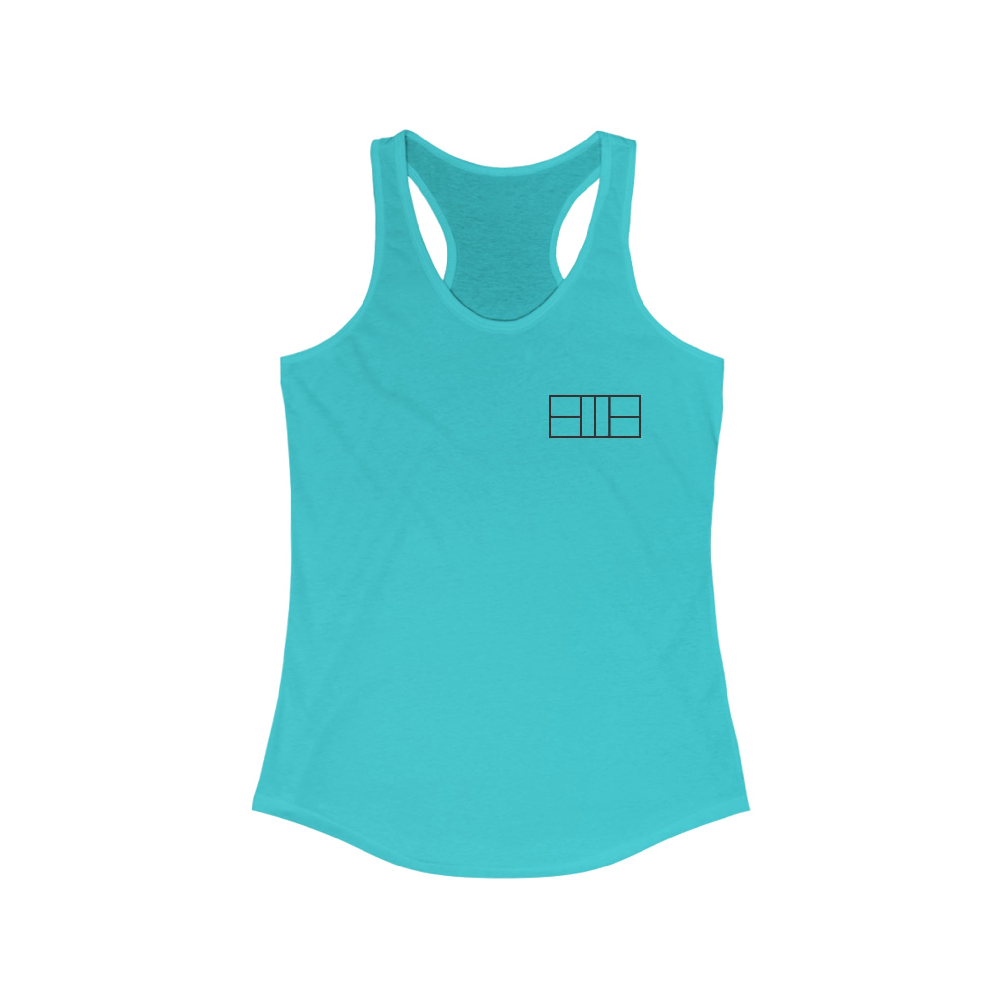 Women's Racerback Slim Fit Pickleball Tank - Pickleball Court