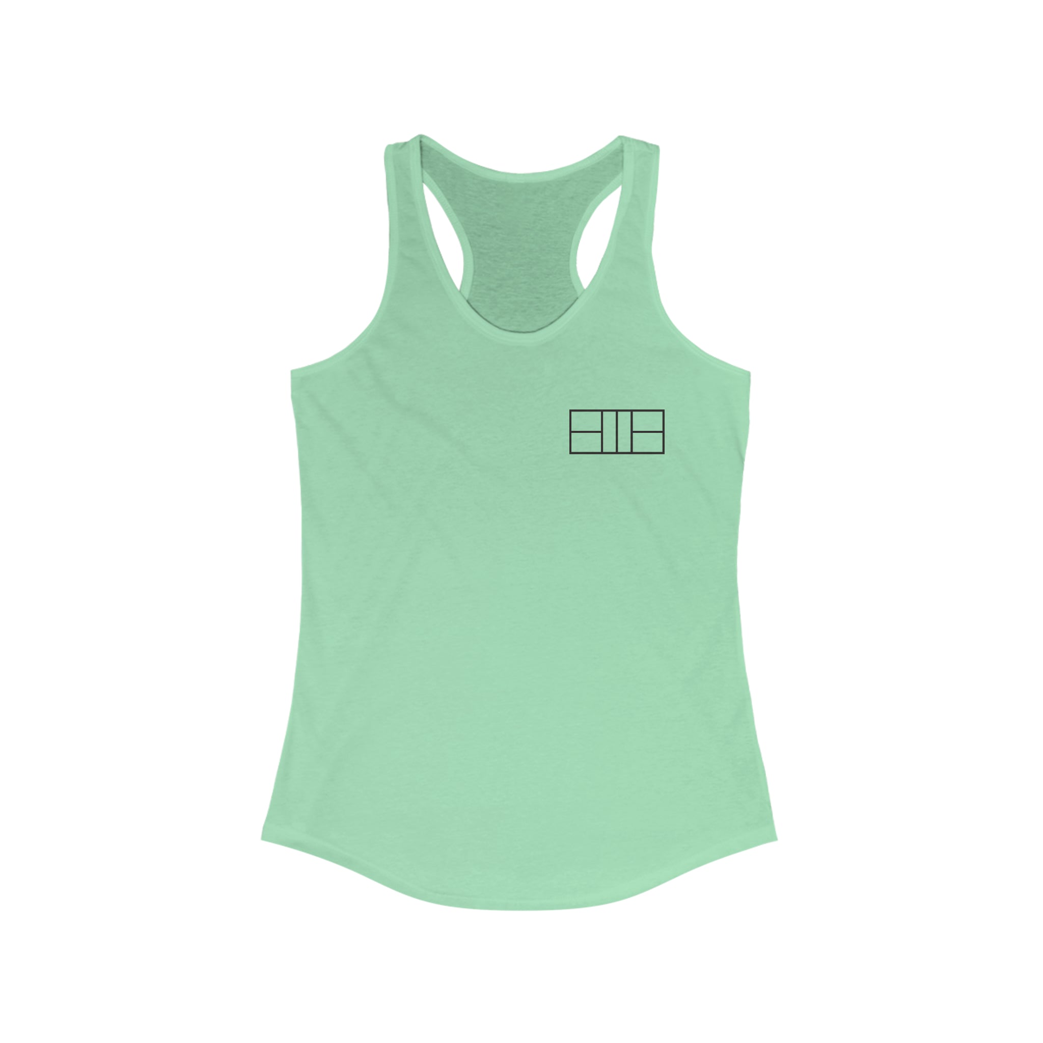 Women's Racerback Slim Fit Pickleball Tank - Pickleball Court