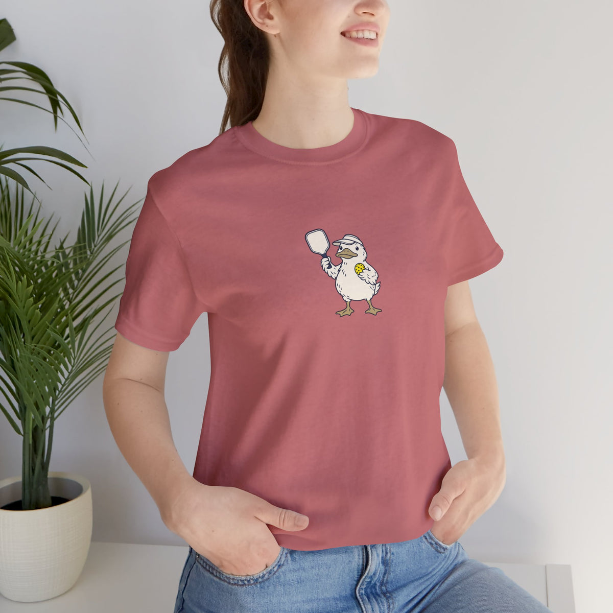 Duck pickleball t-shirt, Calm on Top, Paddling Hard Below