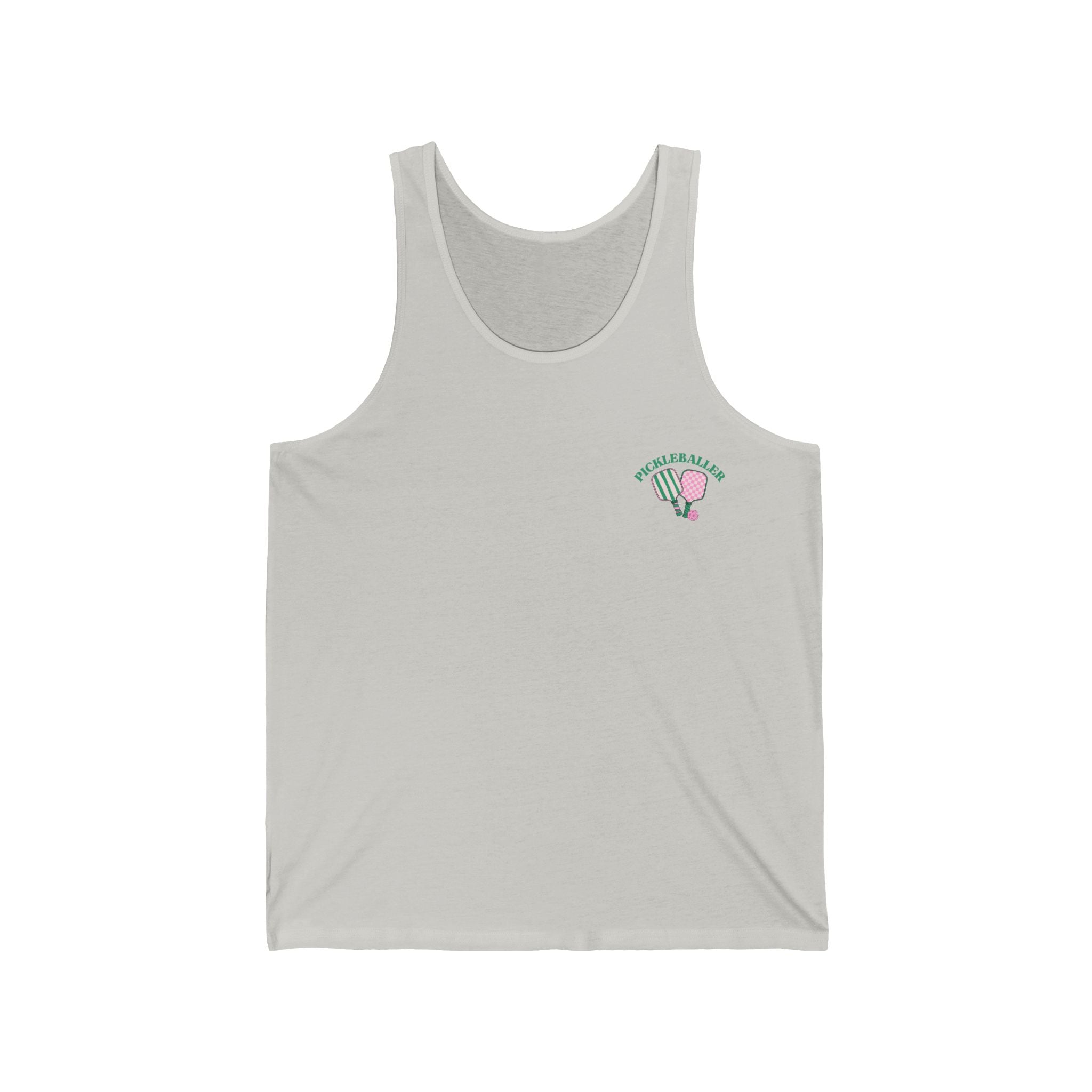 Unisex Pickleball Tank - Pickleballer and Paddles