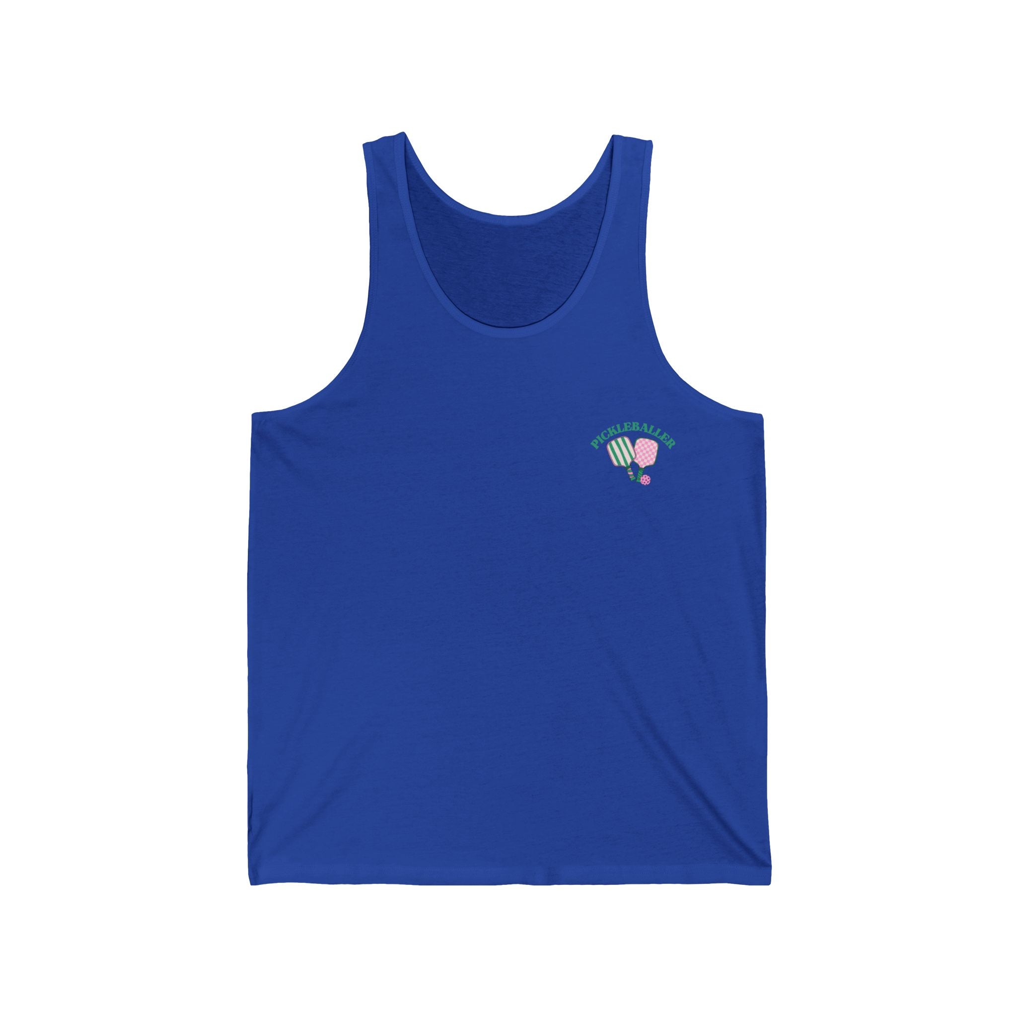 Unisex Pickleball Tank - Pickleballer and Paddles