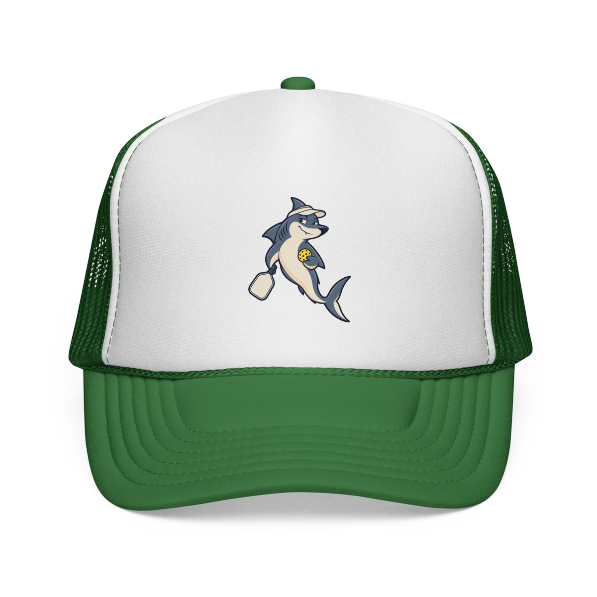 Shark pickleball trucker hat in Green