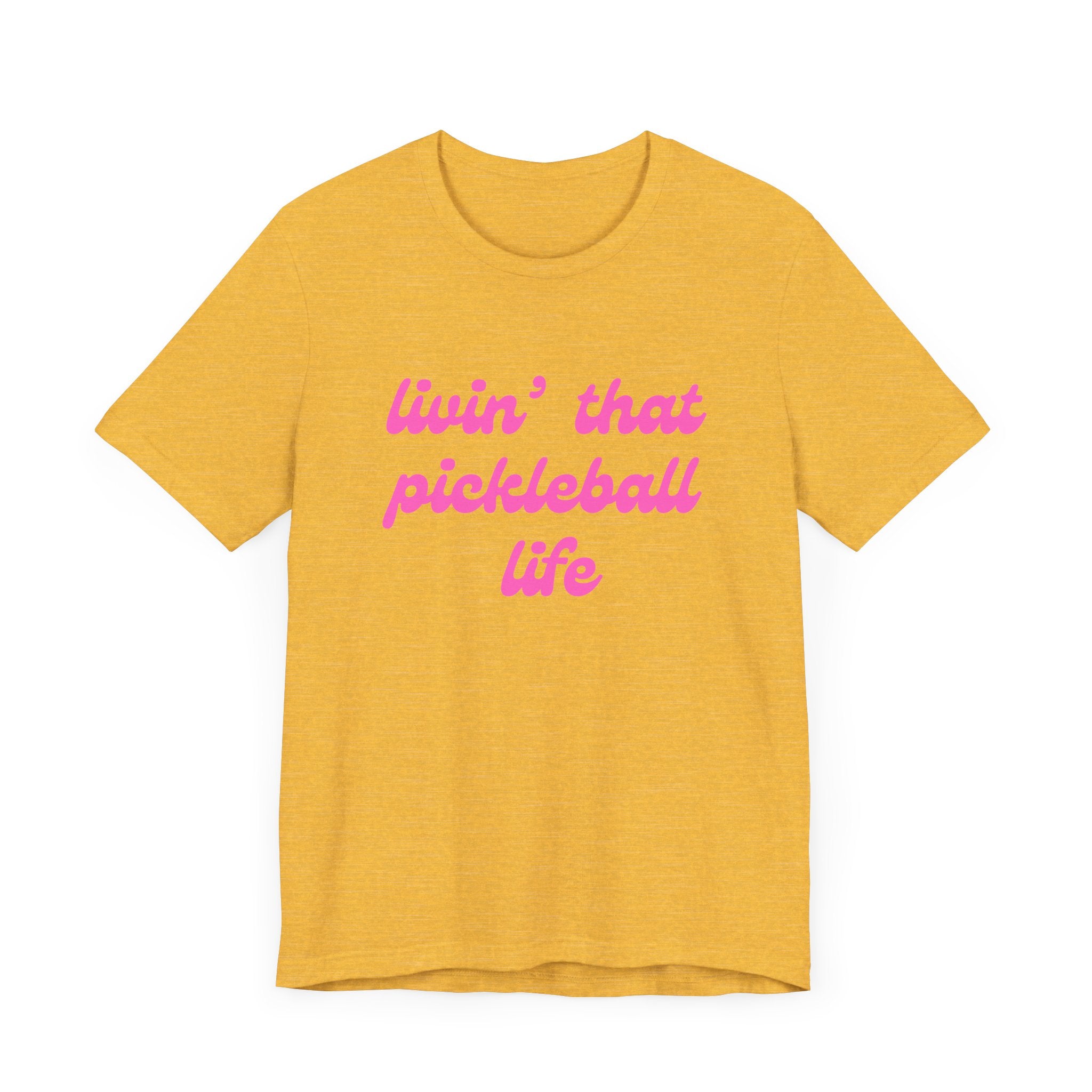 Classic Pickleball T-Shirt | livin' that pickleball life | Pink Wednesdays Collection