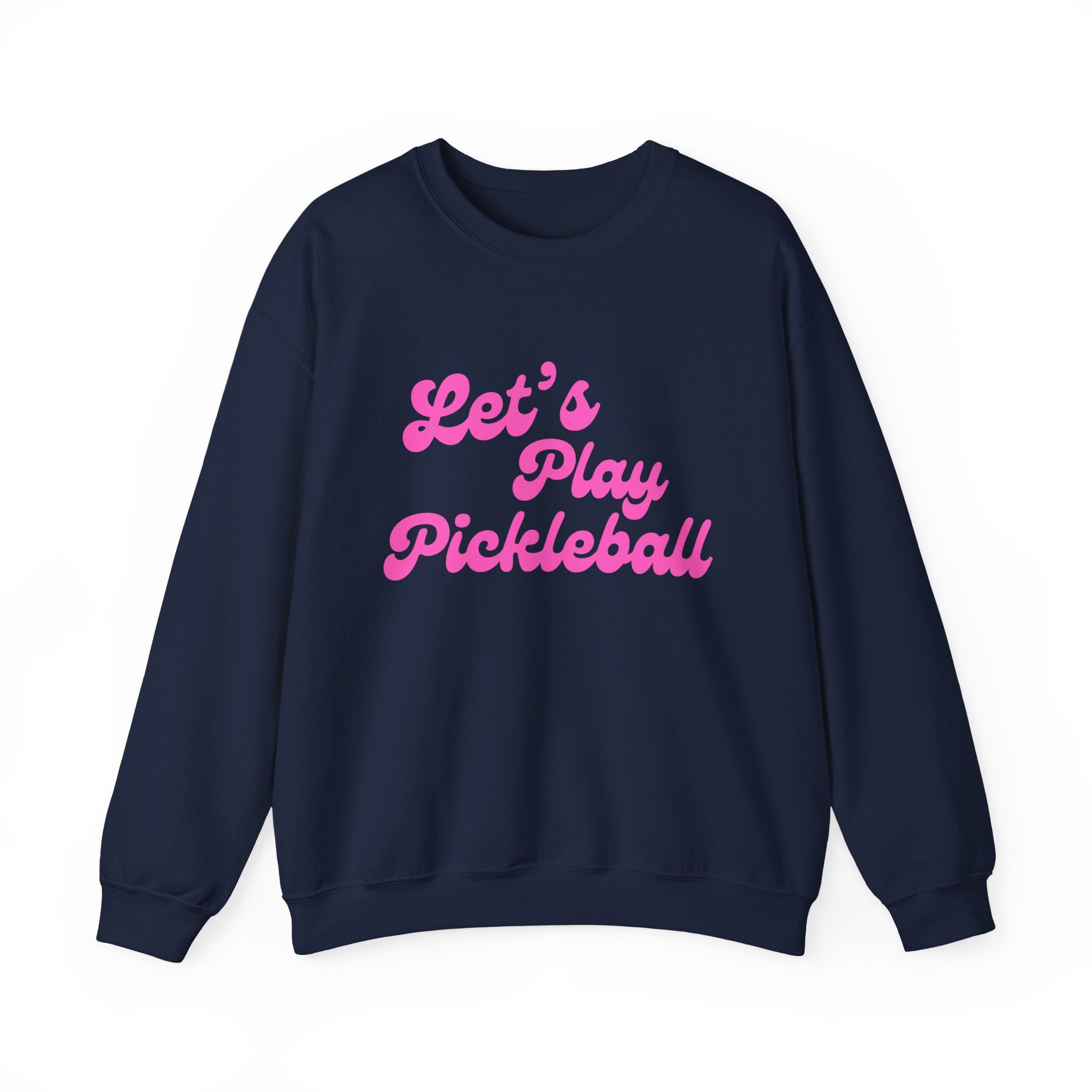 Heavy Blend Crewneck Sweatshirt | Let's Play Pickleball | Pink Wednesdays Collection