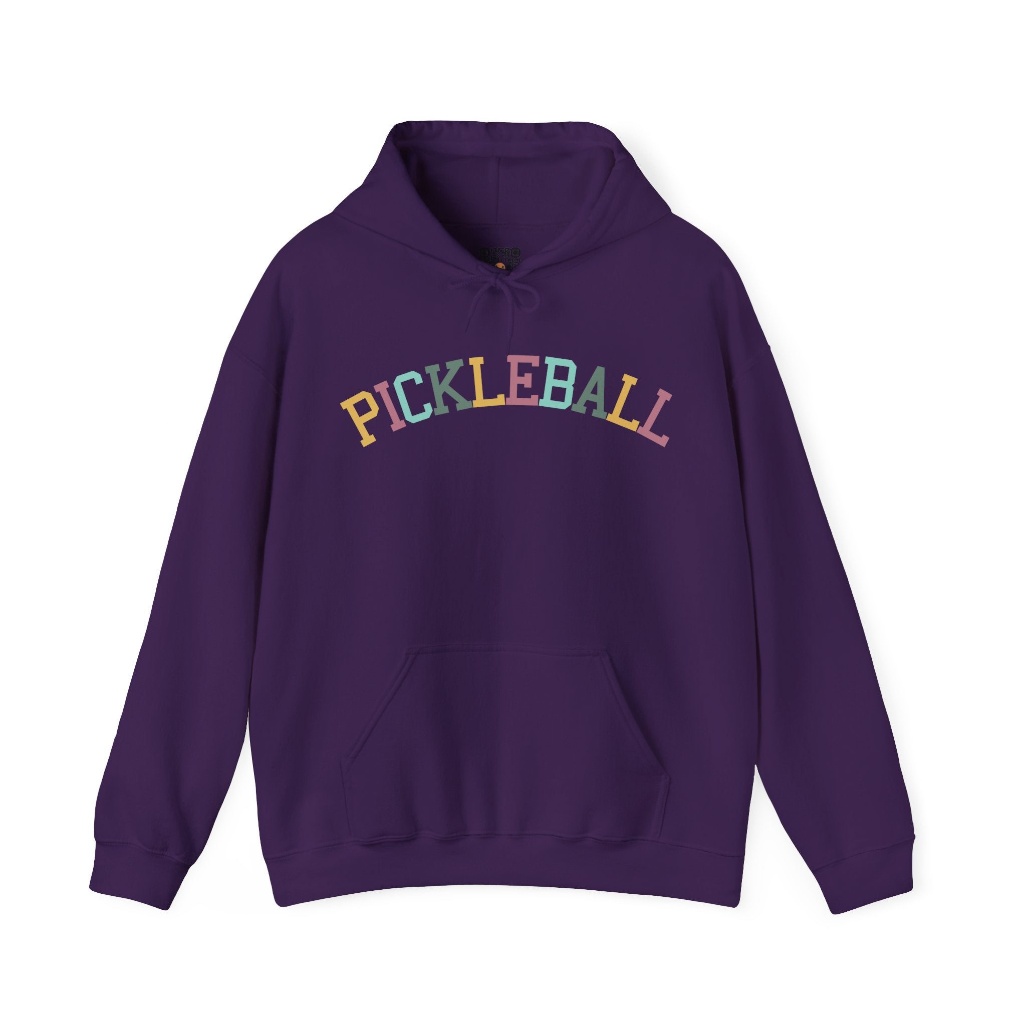 Pickleball Hoodie - Colorful Arched Pickleball - Pickleball Hoodie for Women & Men