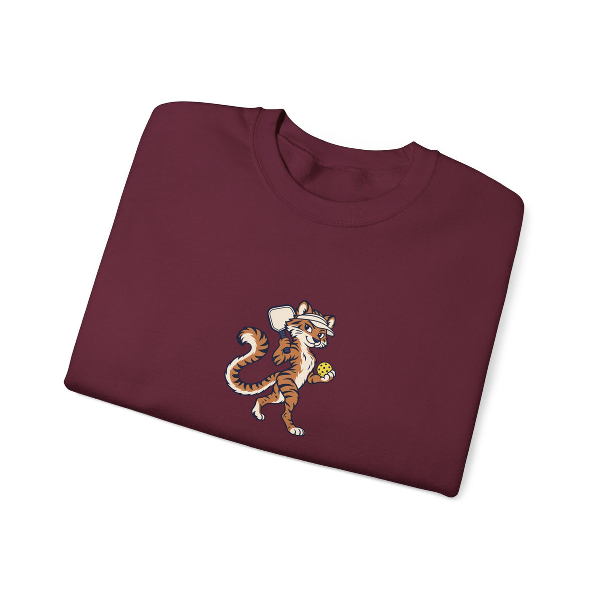 Tiger pickleball crewneck sweatshirt, Eye of the Tiger Dink