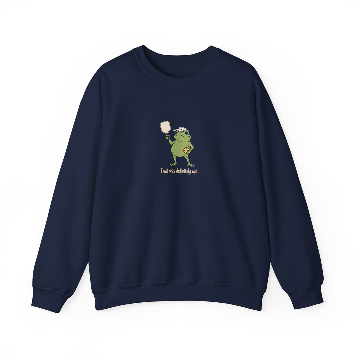 Frog pickleball crewneck sweatshirt in Navy