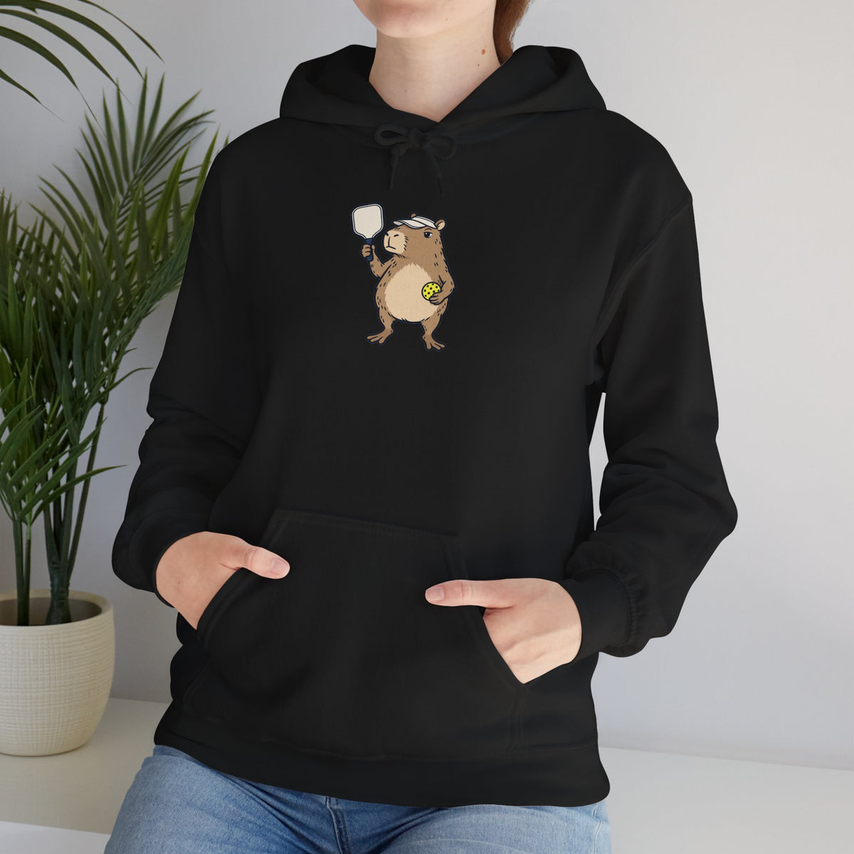 Capybara pickleball hoodie, No Rush, We Play to Eleven