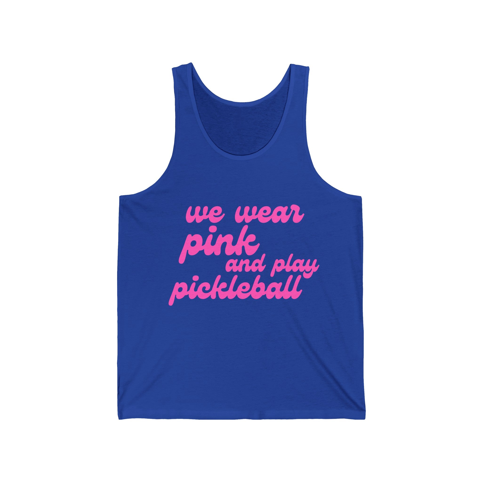 Pickleball Tank | We wear pink and play pickleball | Pink Wednesdays Collection