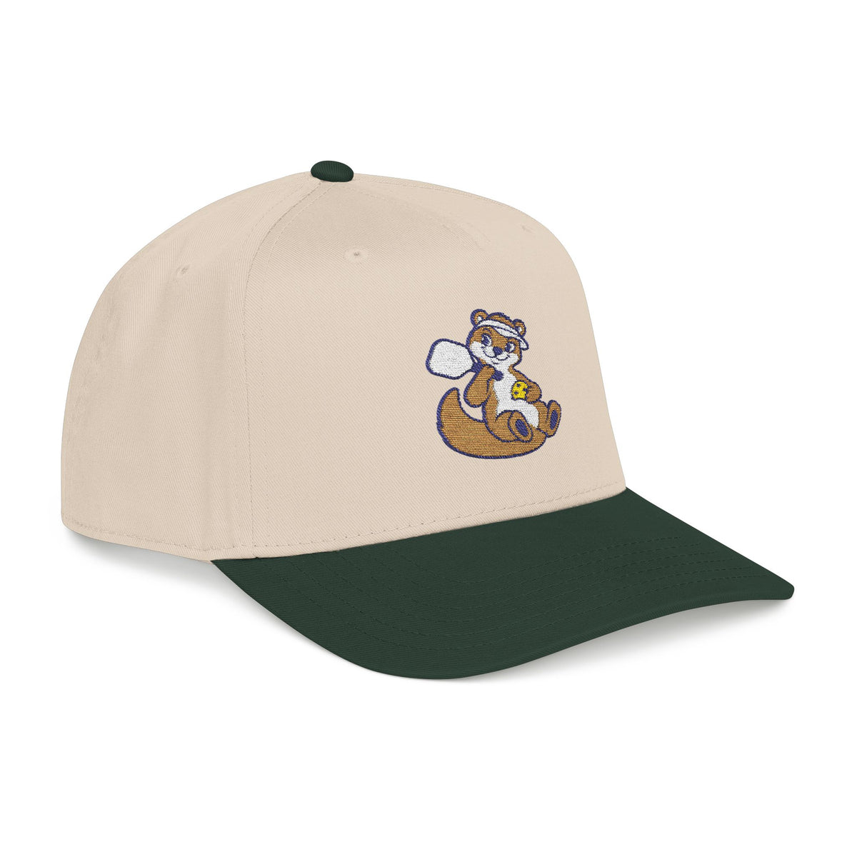 Embroidered pickleball otter baseball cap, Going With the Flow