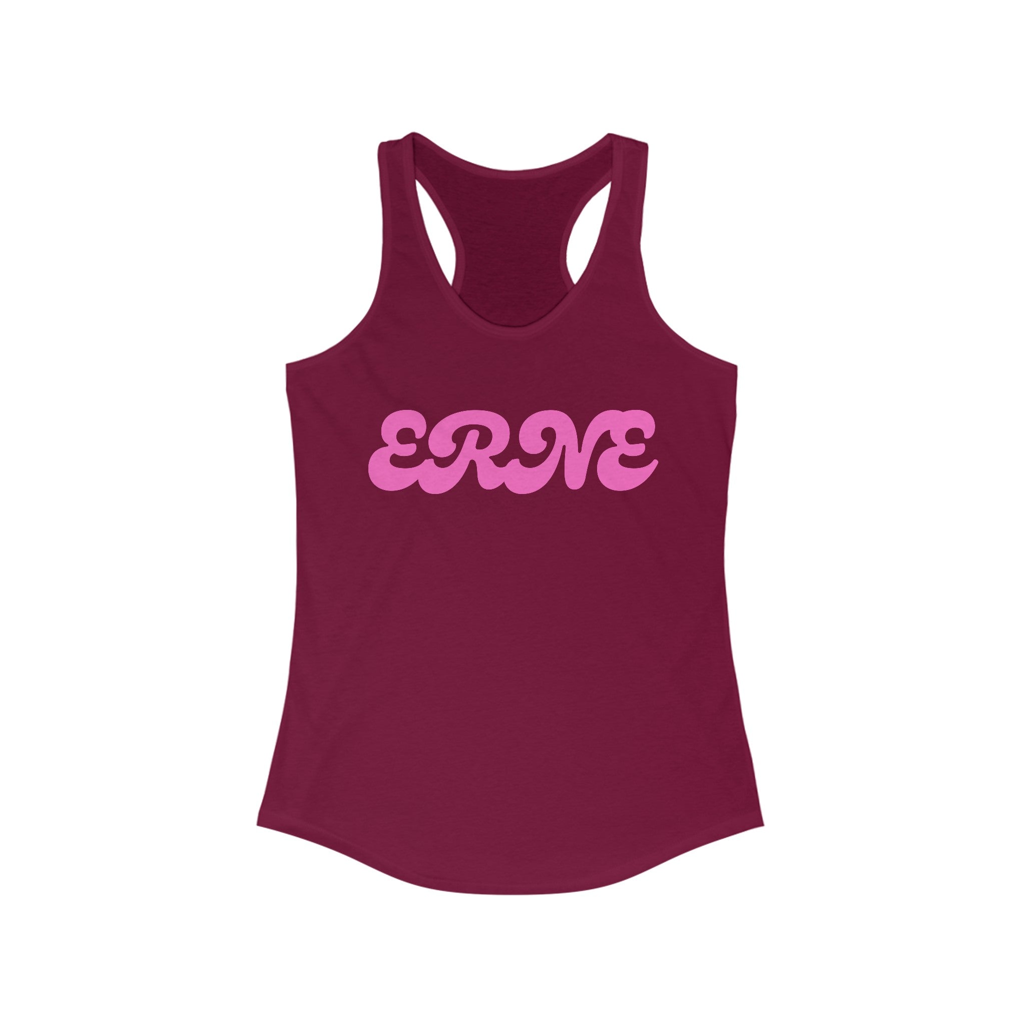 Women's Racerback Slim Fit Pickleball Tank | ERNE | Pink Wednesdays Collection