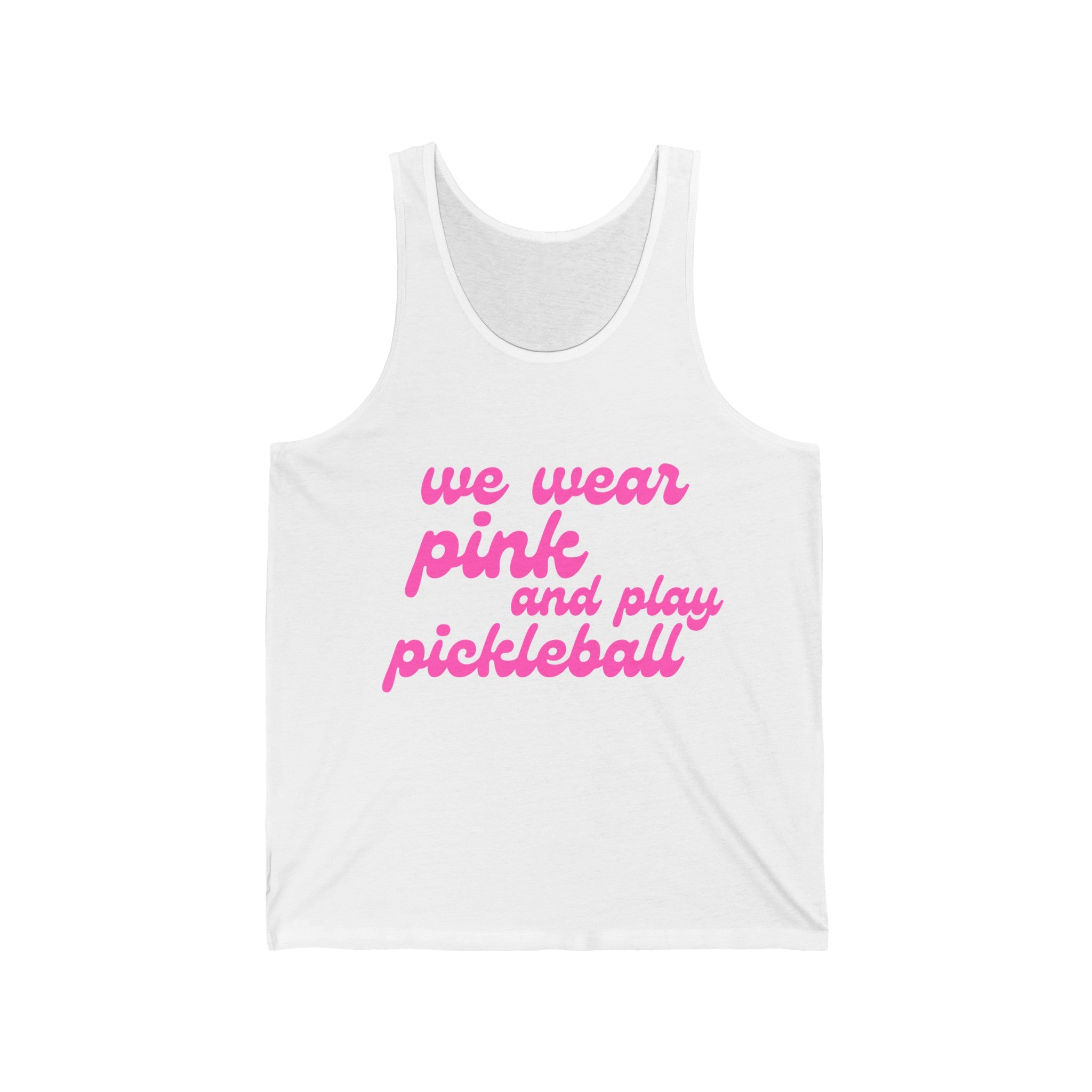 Pickleball Tank | We wear pink and play pickleball | Pink Wednesdays Collection