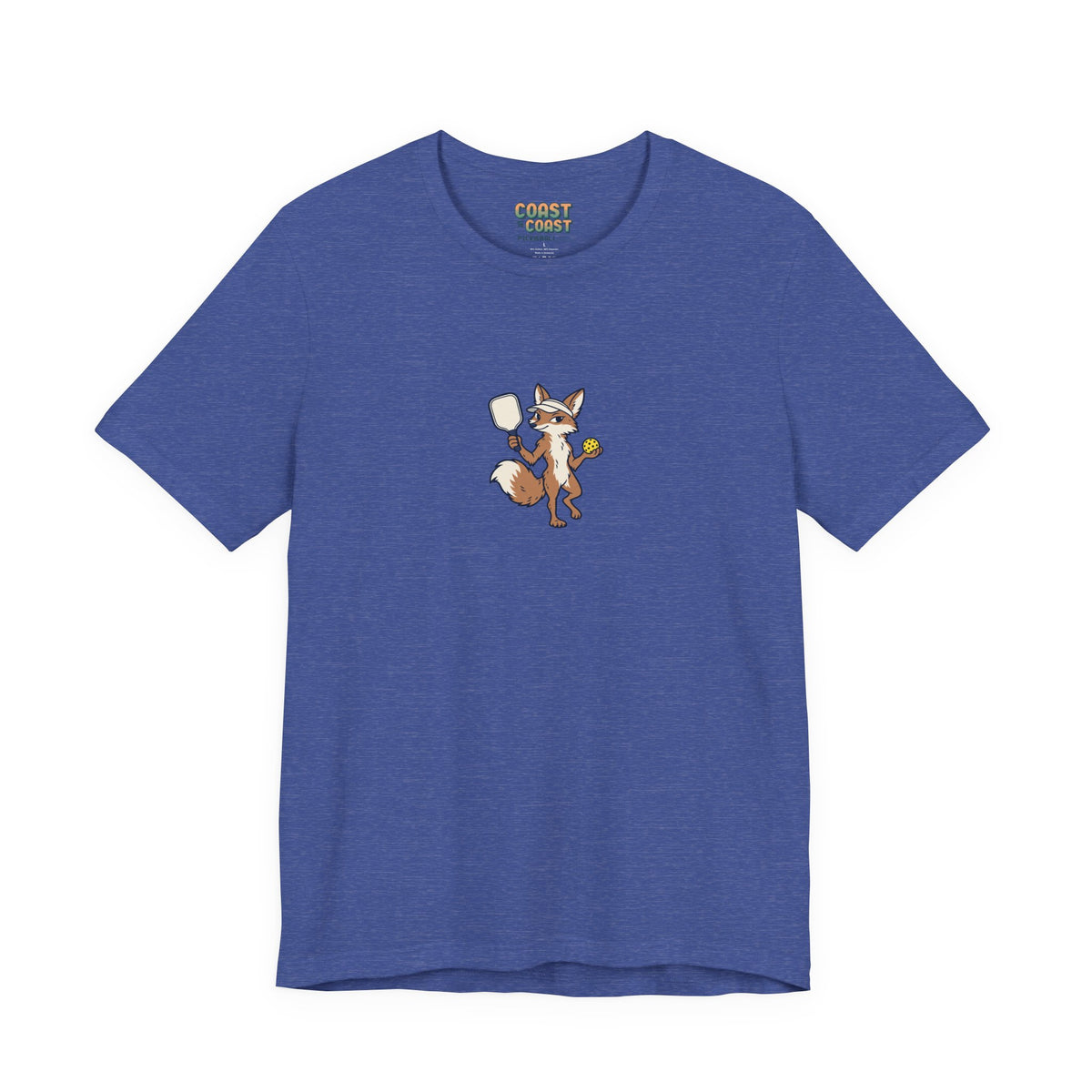 Fox pickleball t-shirt in Heather True Royal
